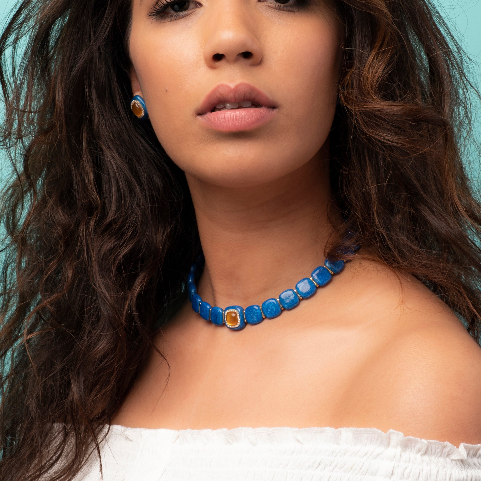Noi Gioielli Firenze 1873 Mistica choker oro giallo citrino 40cm