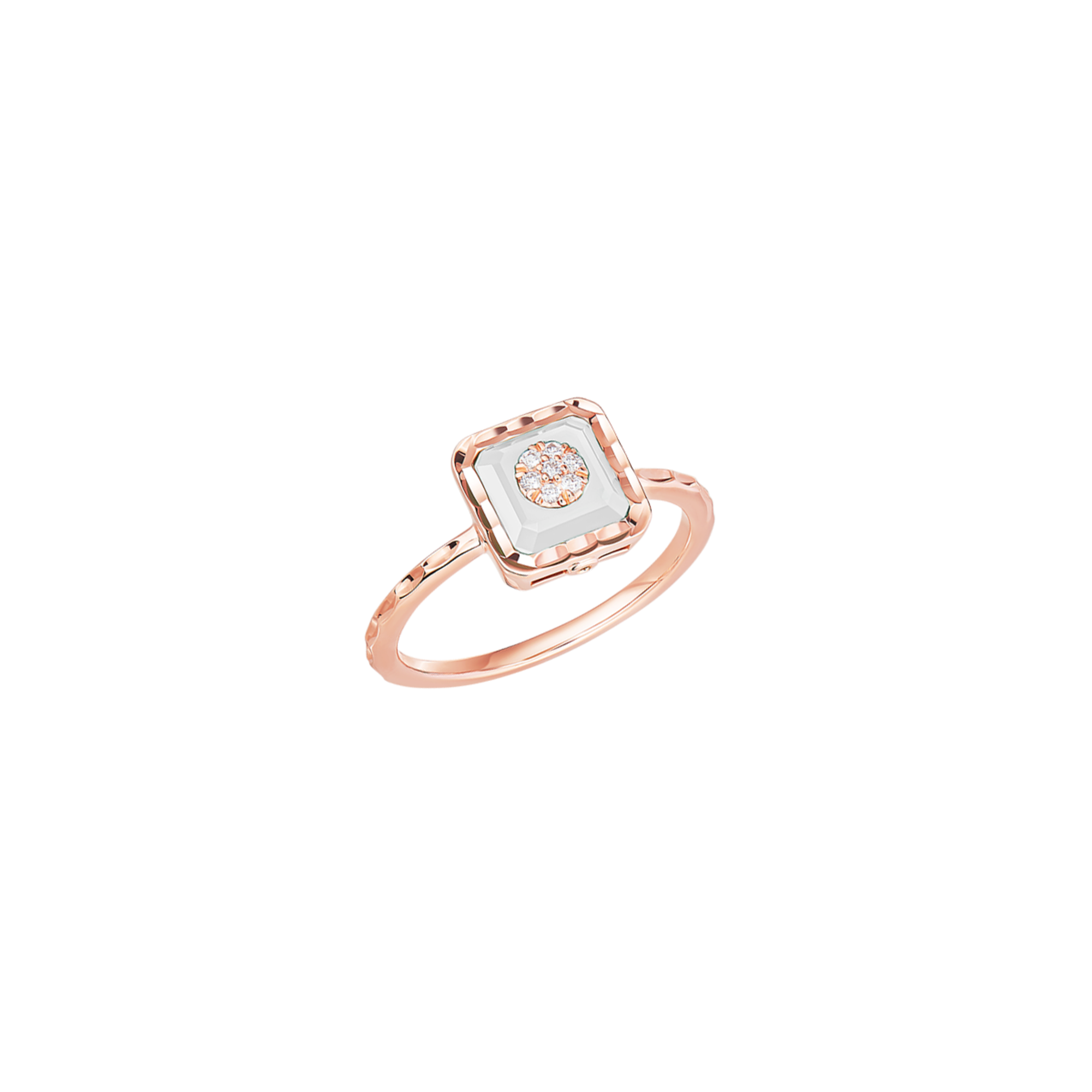 Korloff Je Play JJPR01 Anello Oro Rosa Diamanti Madreperla