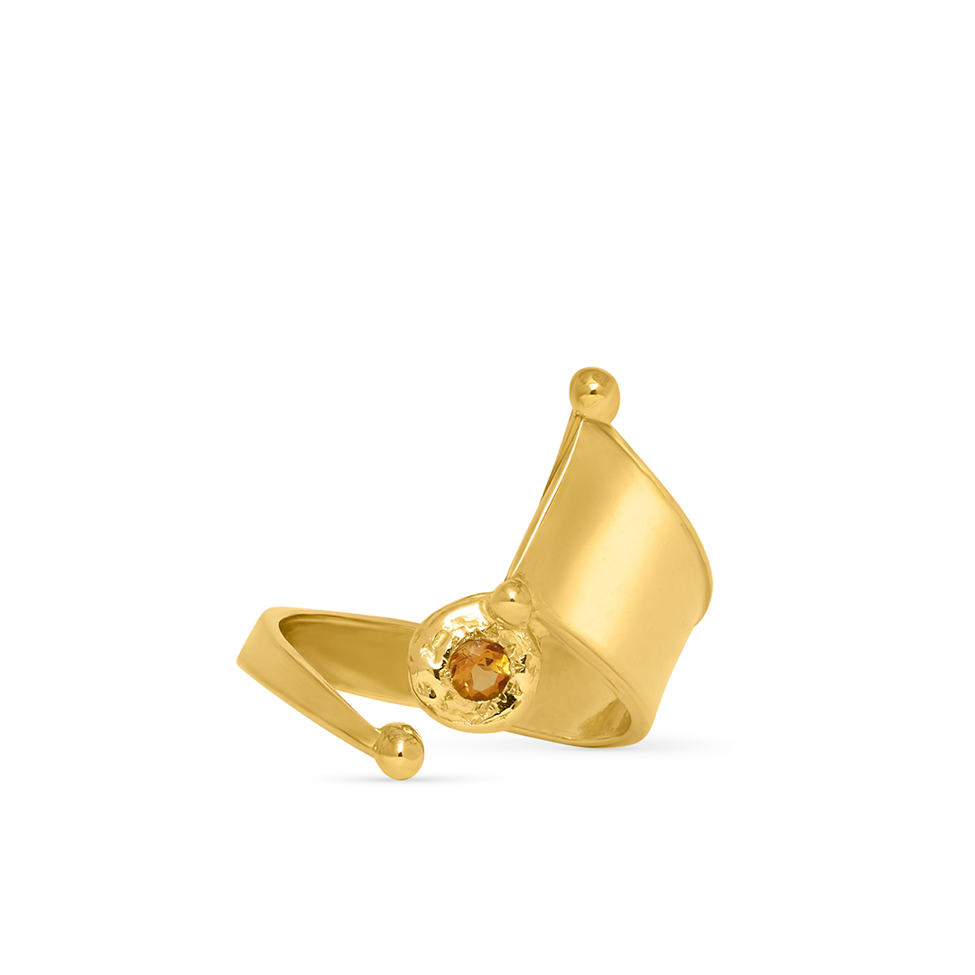 Giulia Iosco Holy Galaxy anello scultoreo volume pieno