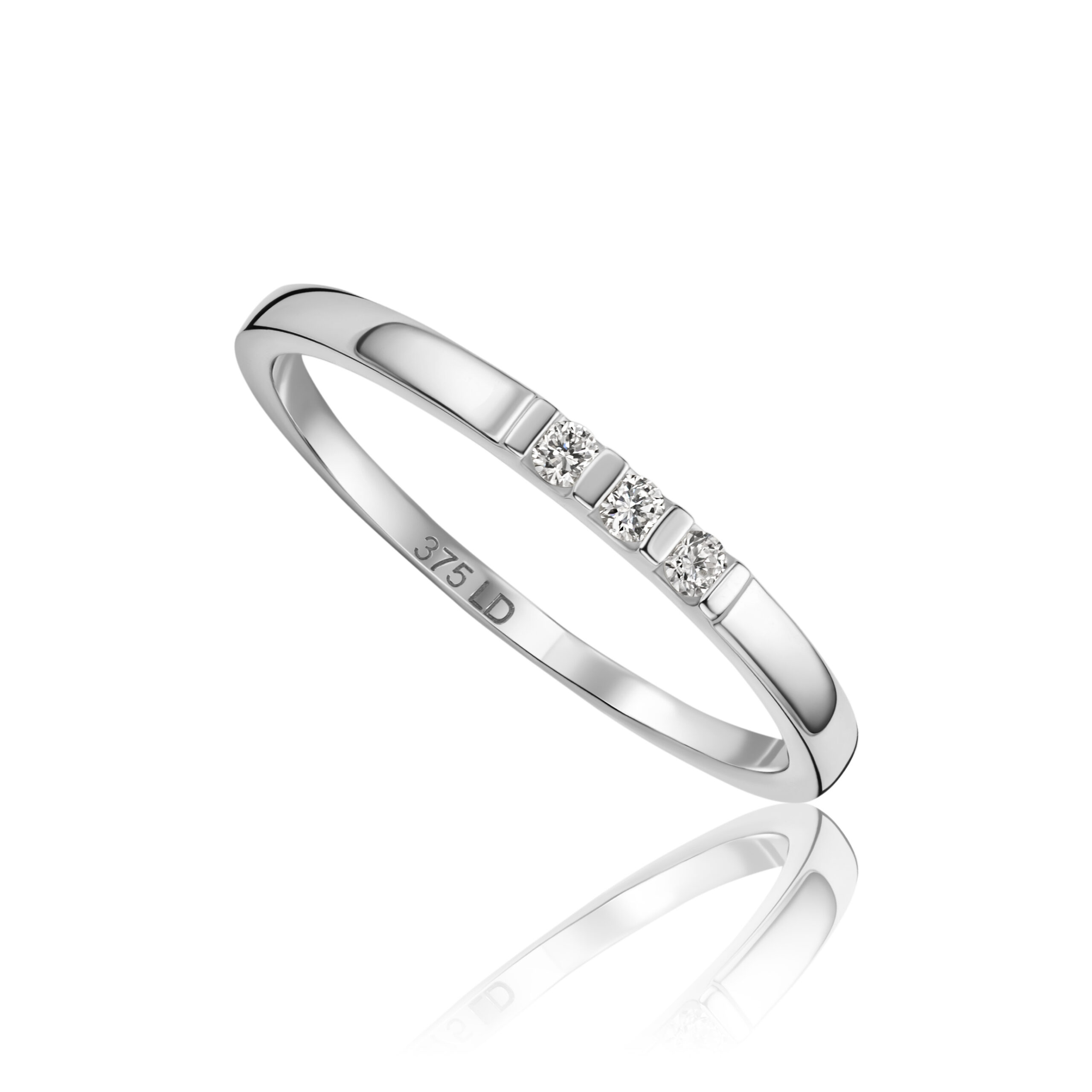 MIORE Anello oro bianco 9kt 375