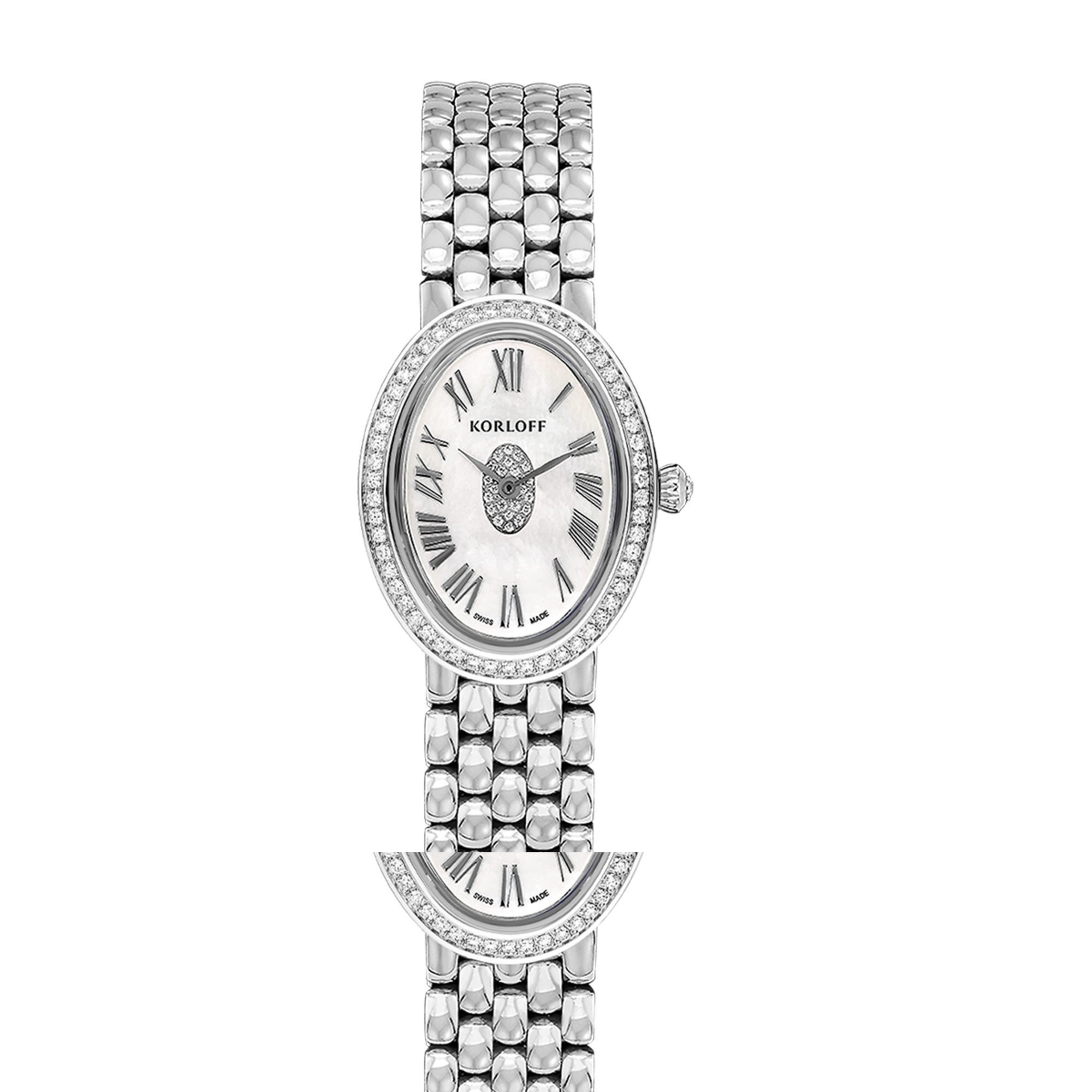 Korloff Iconik JL-04WA830102 orologio acciaio madreperla diamanti