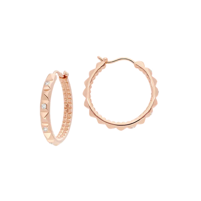 Korloff Korlove JKVE02 orecchini oro rosa diamanti cuore