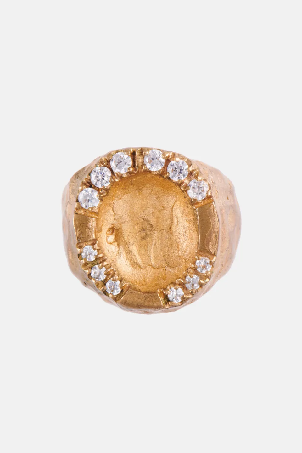 Voodoo Jewels Sigilla Empty anello chevalier bronzo oro M