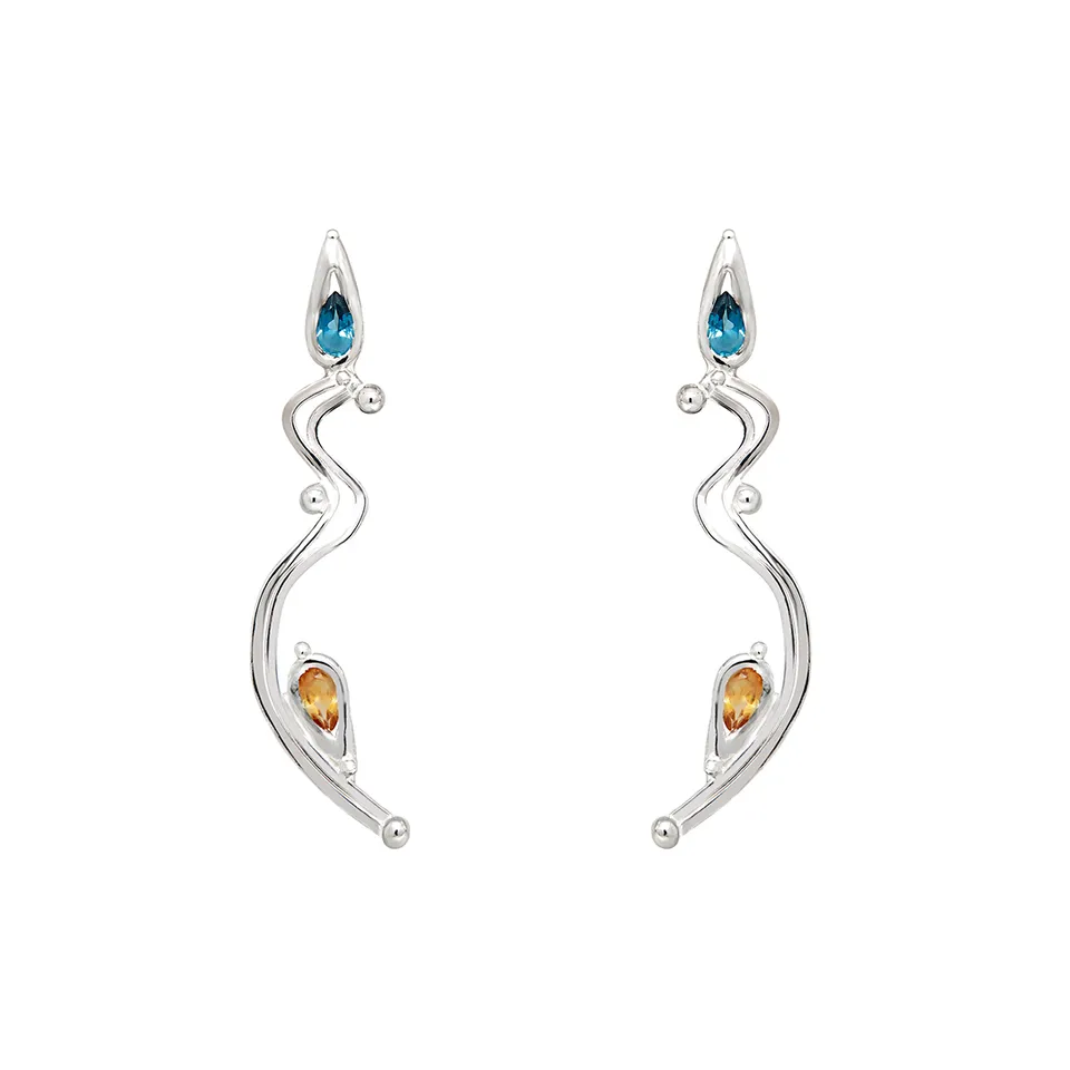 Giulia Iosco Aurora Borealis Wave orecchini donna