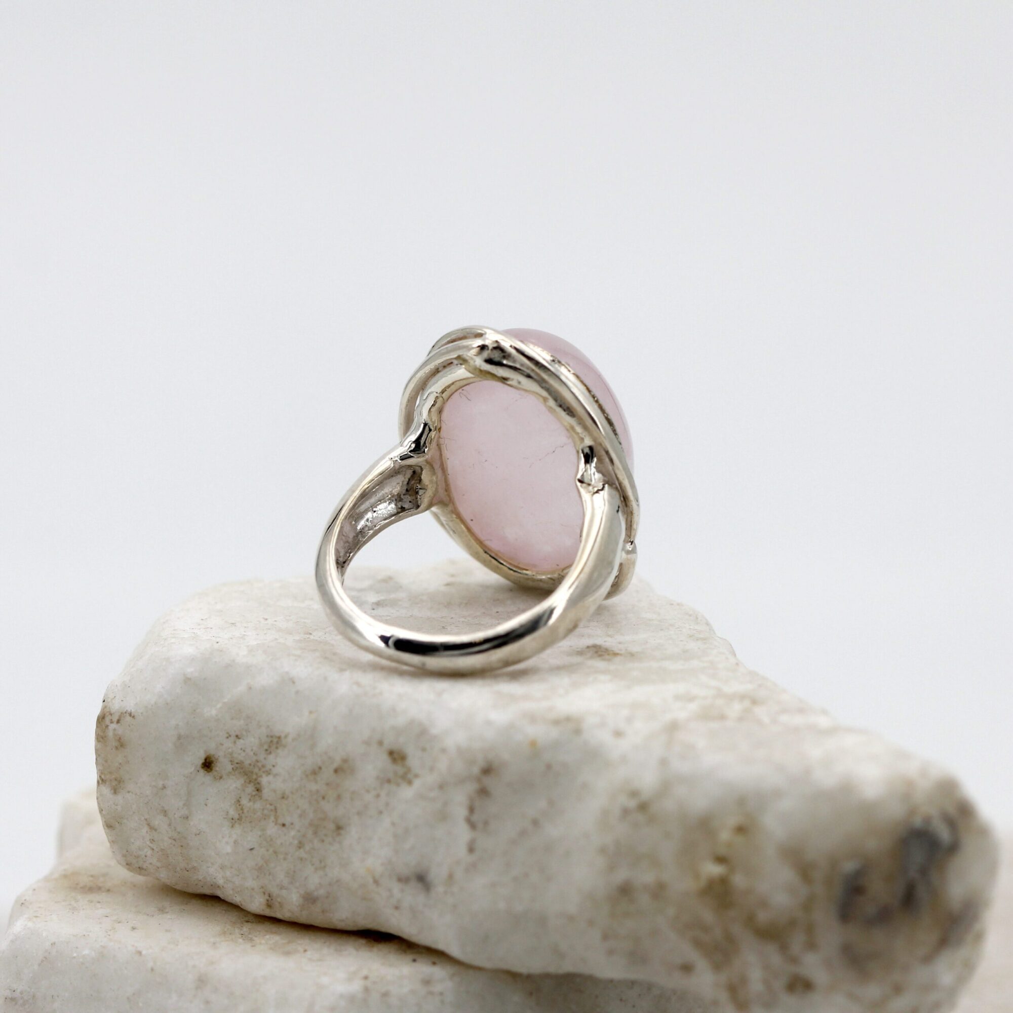Anna Gioielli Anelli Anello Argento Morganite Cabochon Rosa