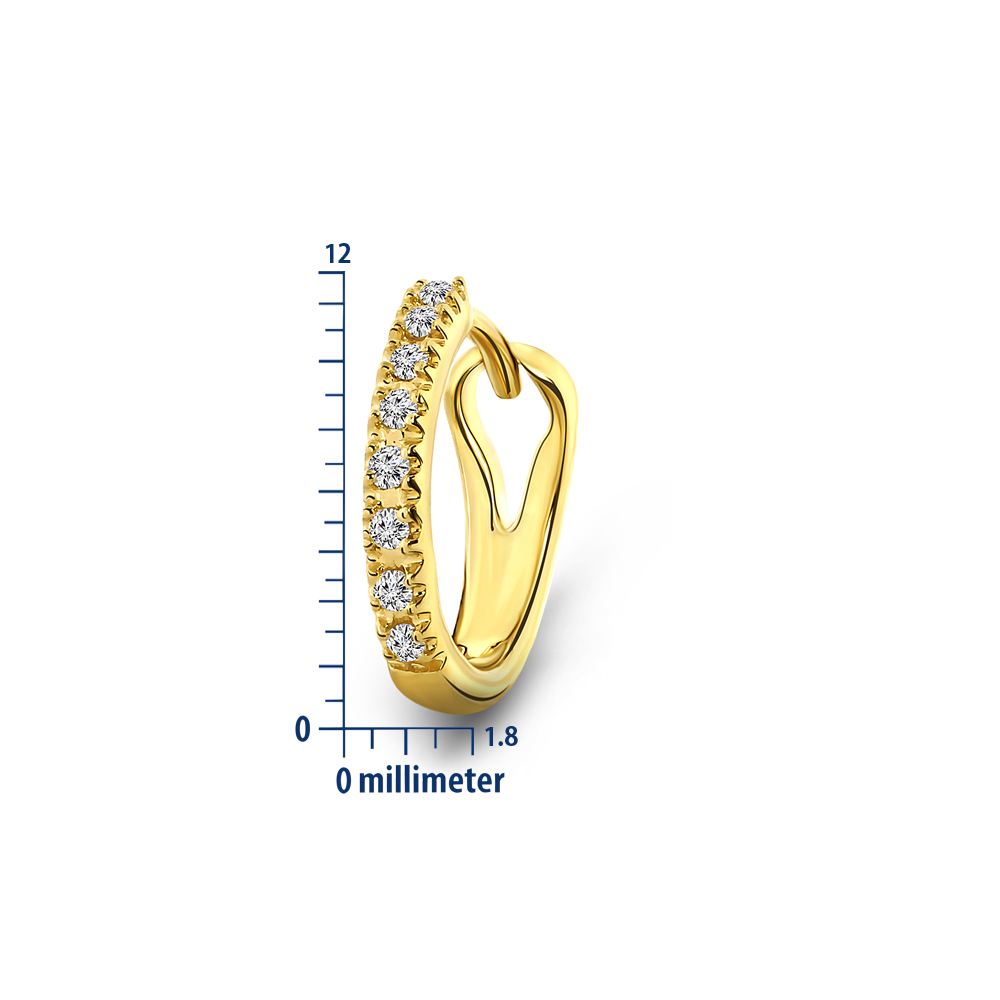 Miore Earrings Orecchini in Oro Giallo 9Kt 375