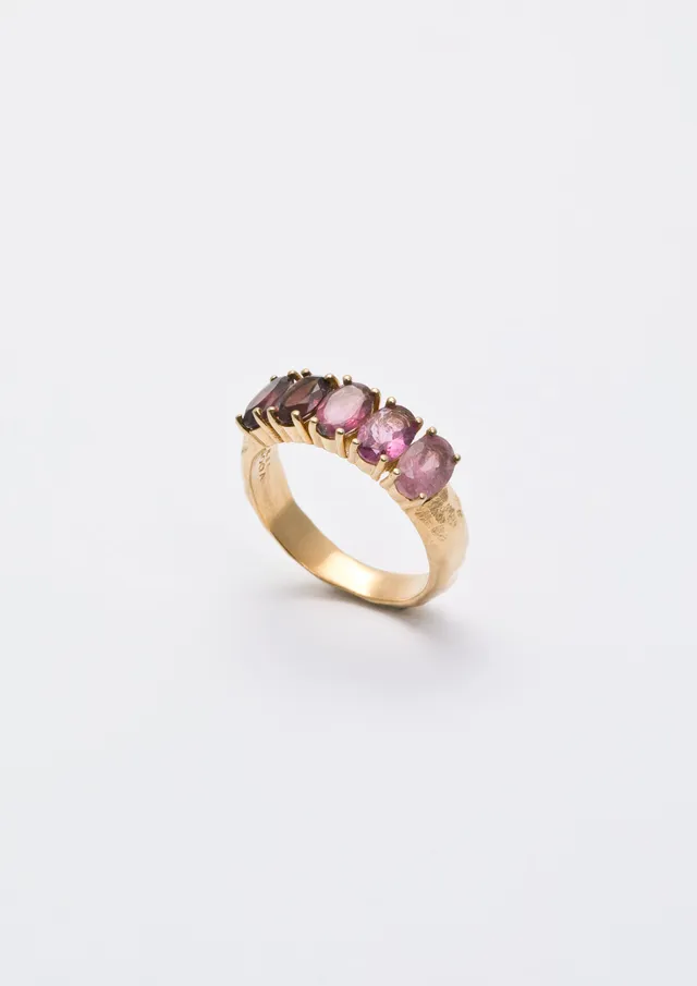 Voodoo Jewels Bold Shapes Anisha anello tormaline ovali