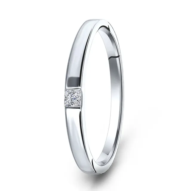 Miore anello oro bianco 9 kt