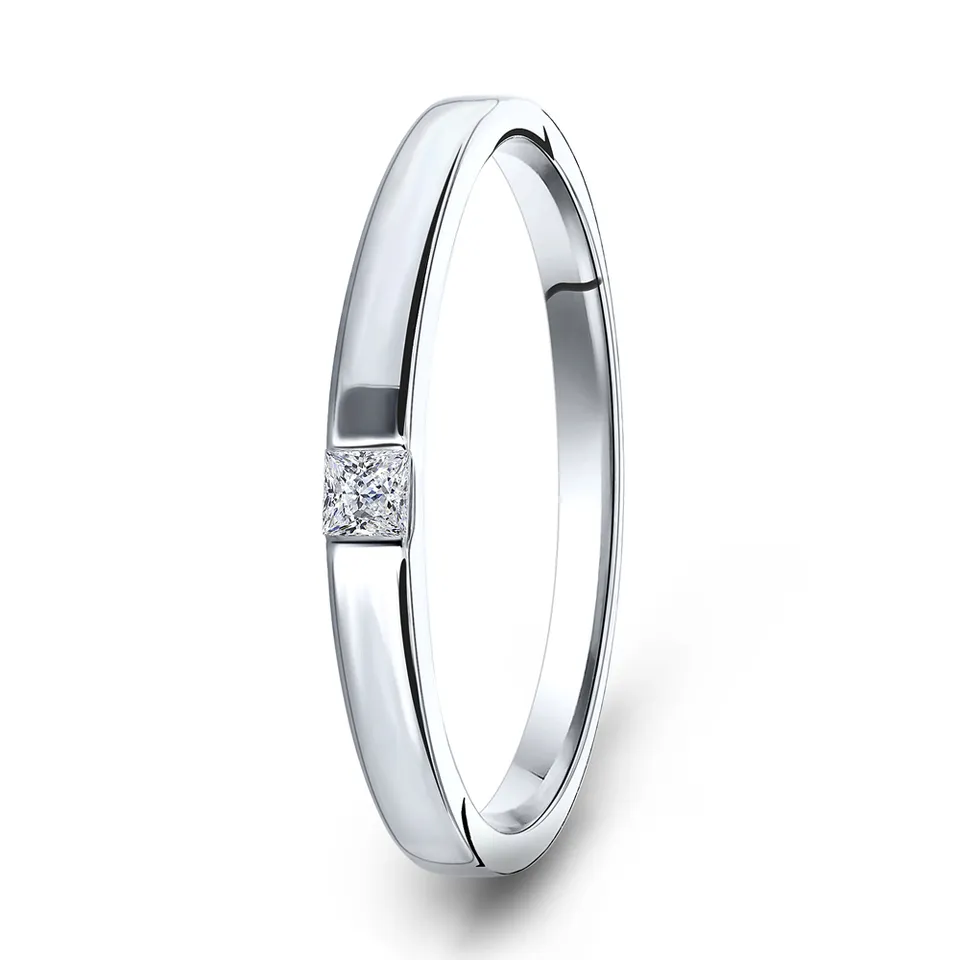 Miore anello oro bianco 9 kt