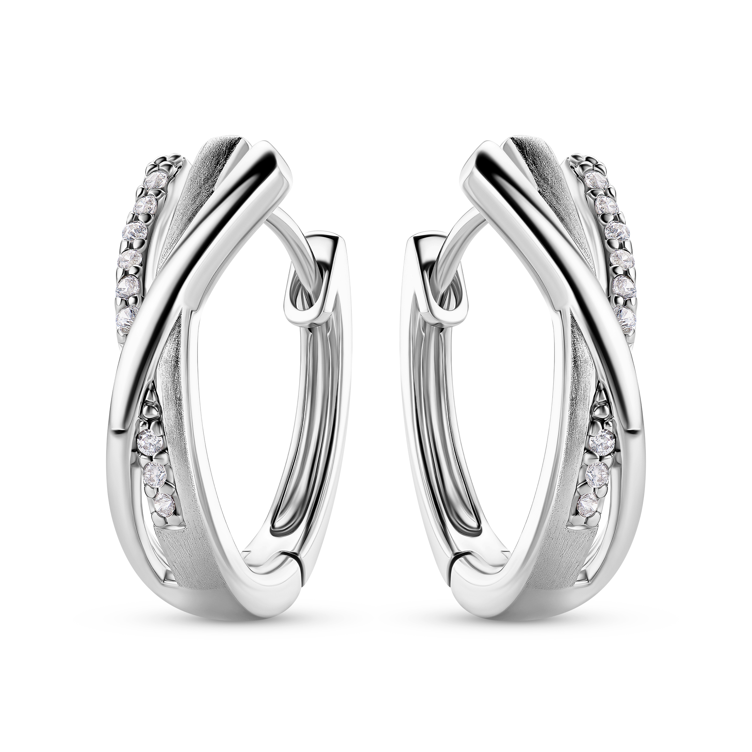 Miore Earrings orecchini argento 925 zirconia