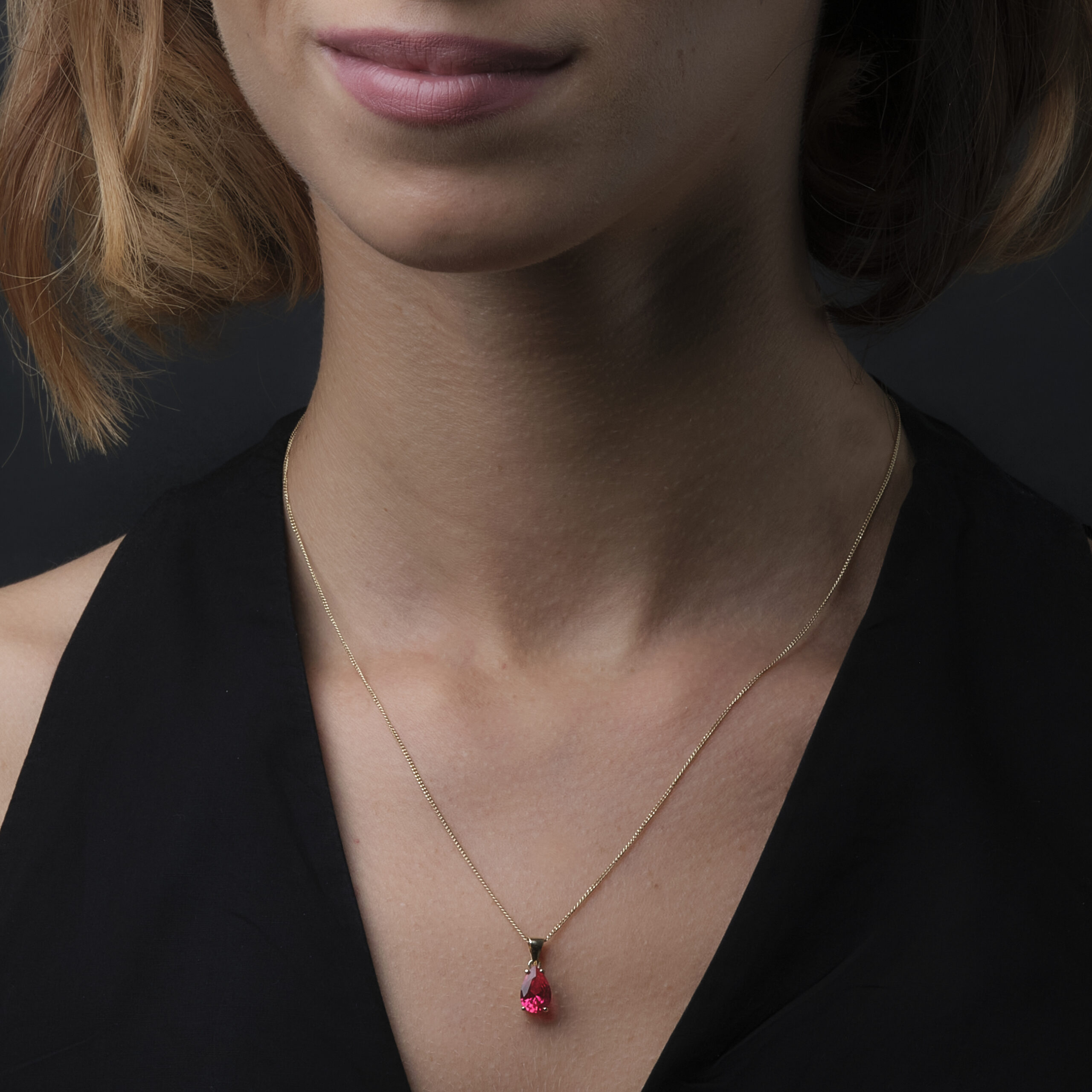 Miore Necklace Collana Oro Giallo 9KT Rubino