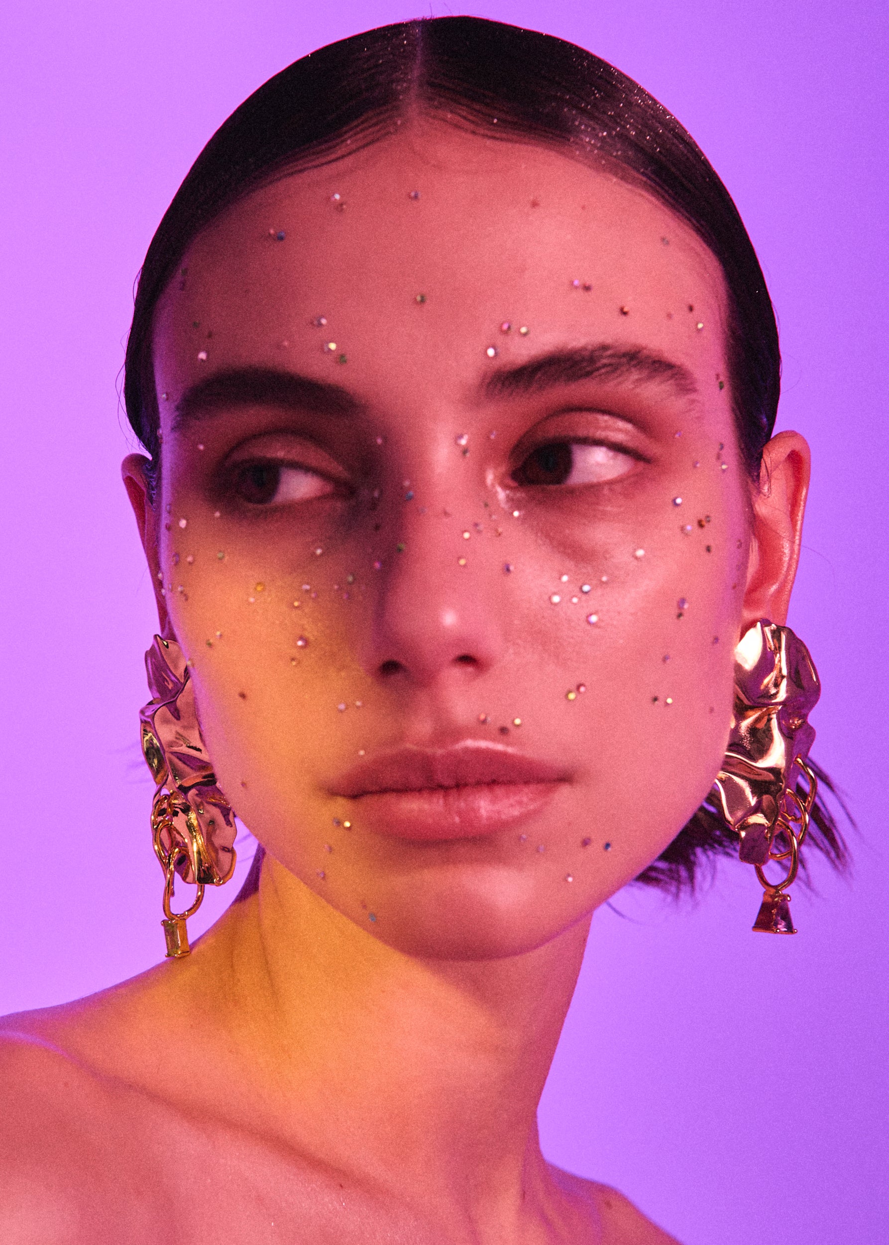 Voodoo Jewels Bold Shapes Iguala Orecchini Bronzo Pietre Naturali