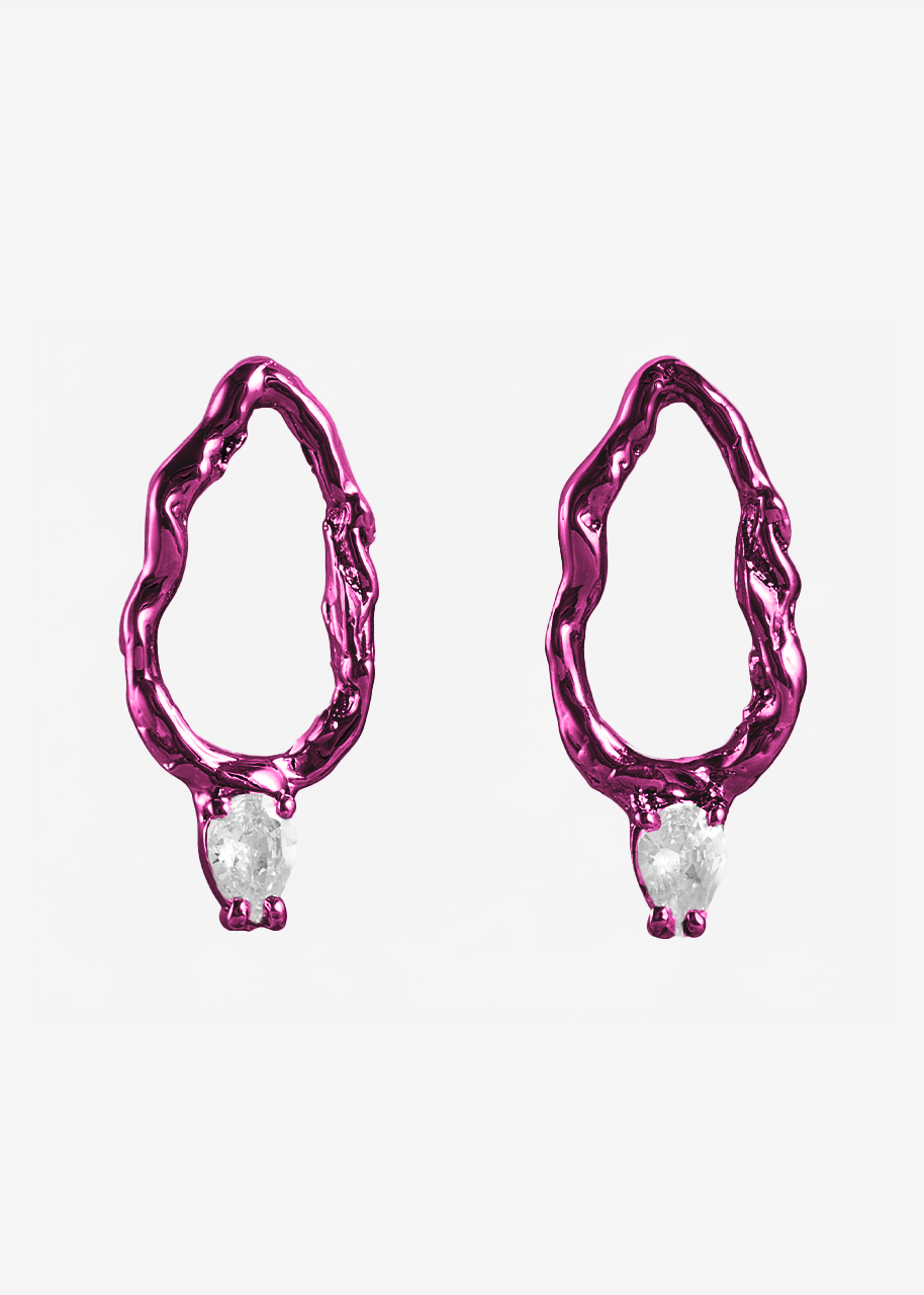 Voodoo Jewels Mini Color Branch orecchini bronzo viola