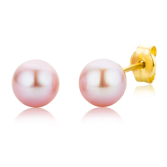Miore Earrings orecchini oro giallo 9kt perla acqua dolce