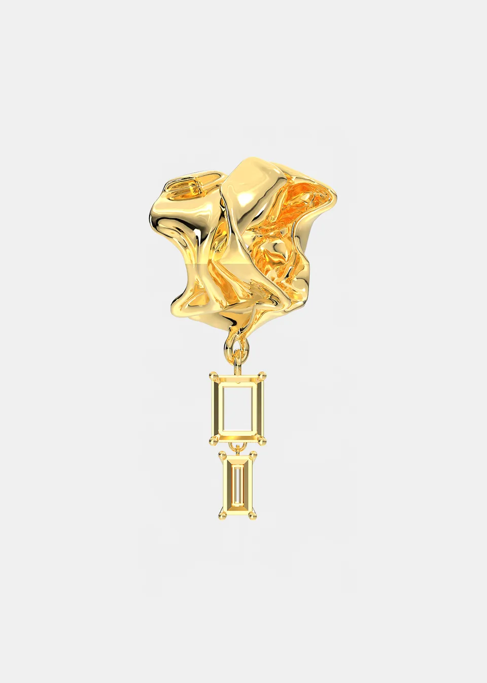 Voodoo Jewels Bold Shapes Volupta earcuff bronzo oro