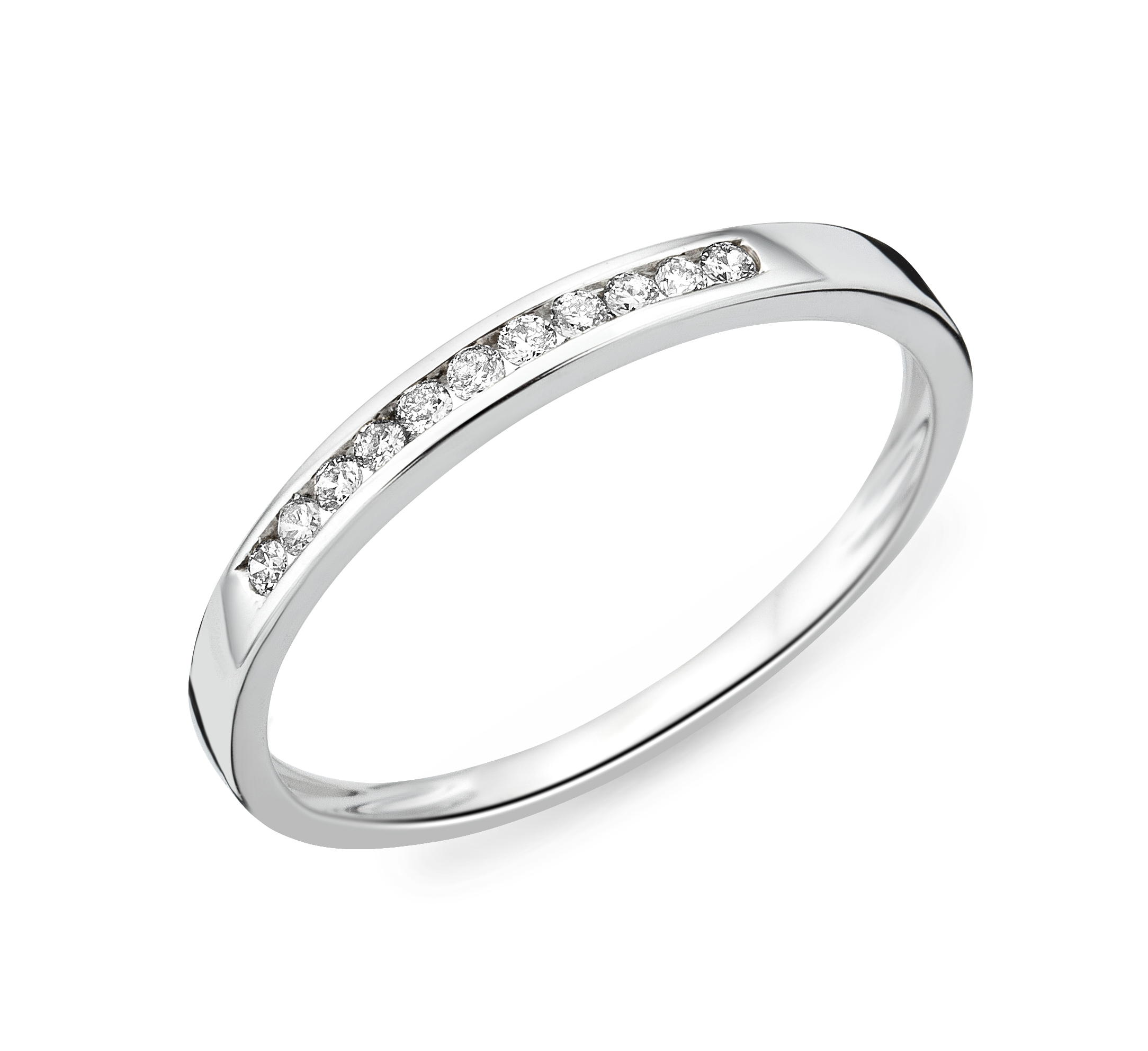 Miore Ring anello oro bianco 9KT 375