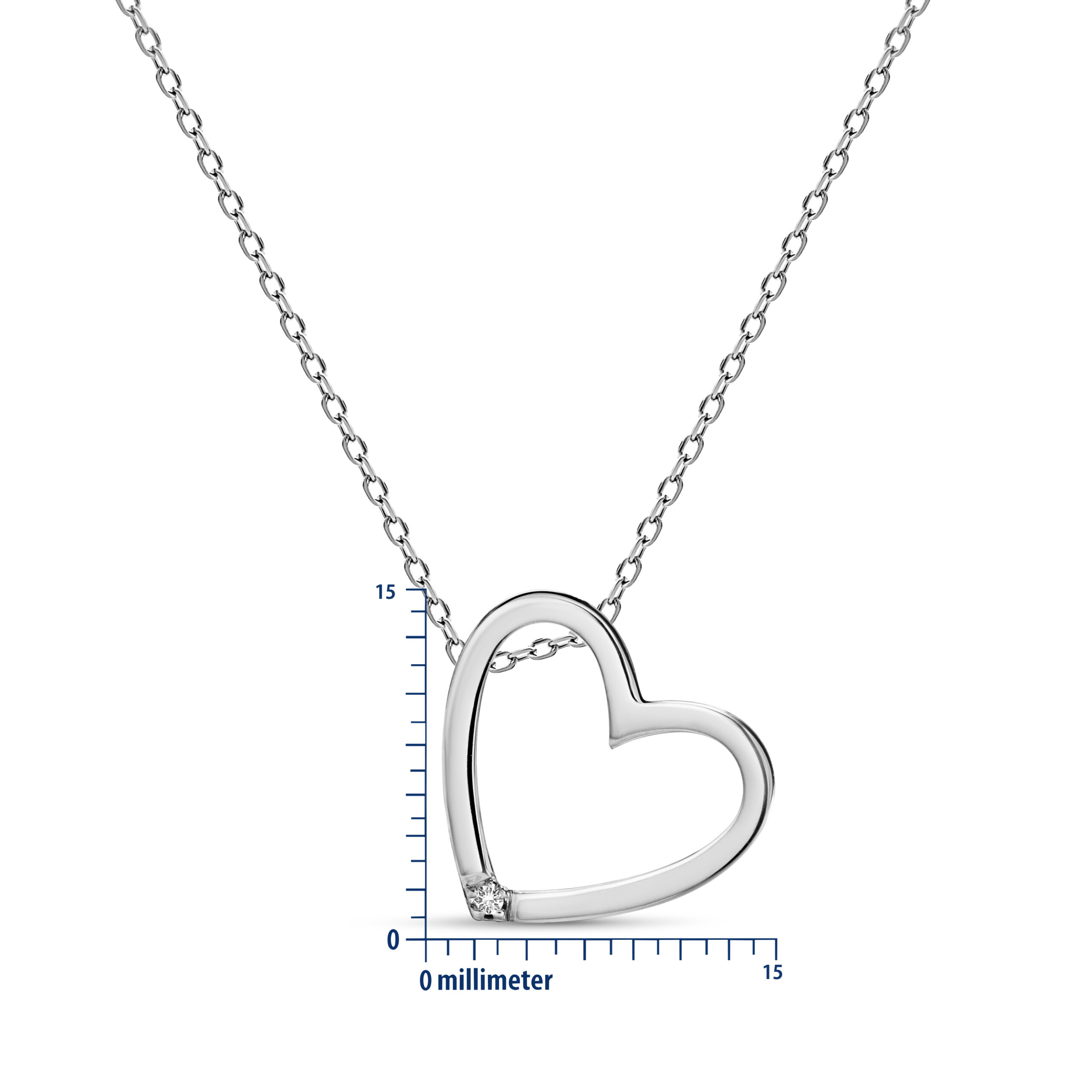 Miore collana oro bianco 9 kt 375
