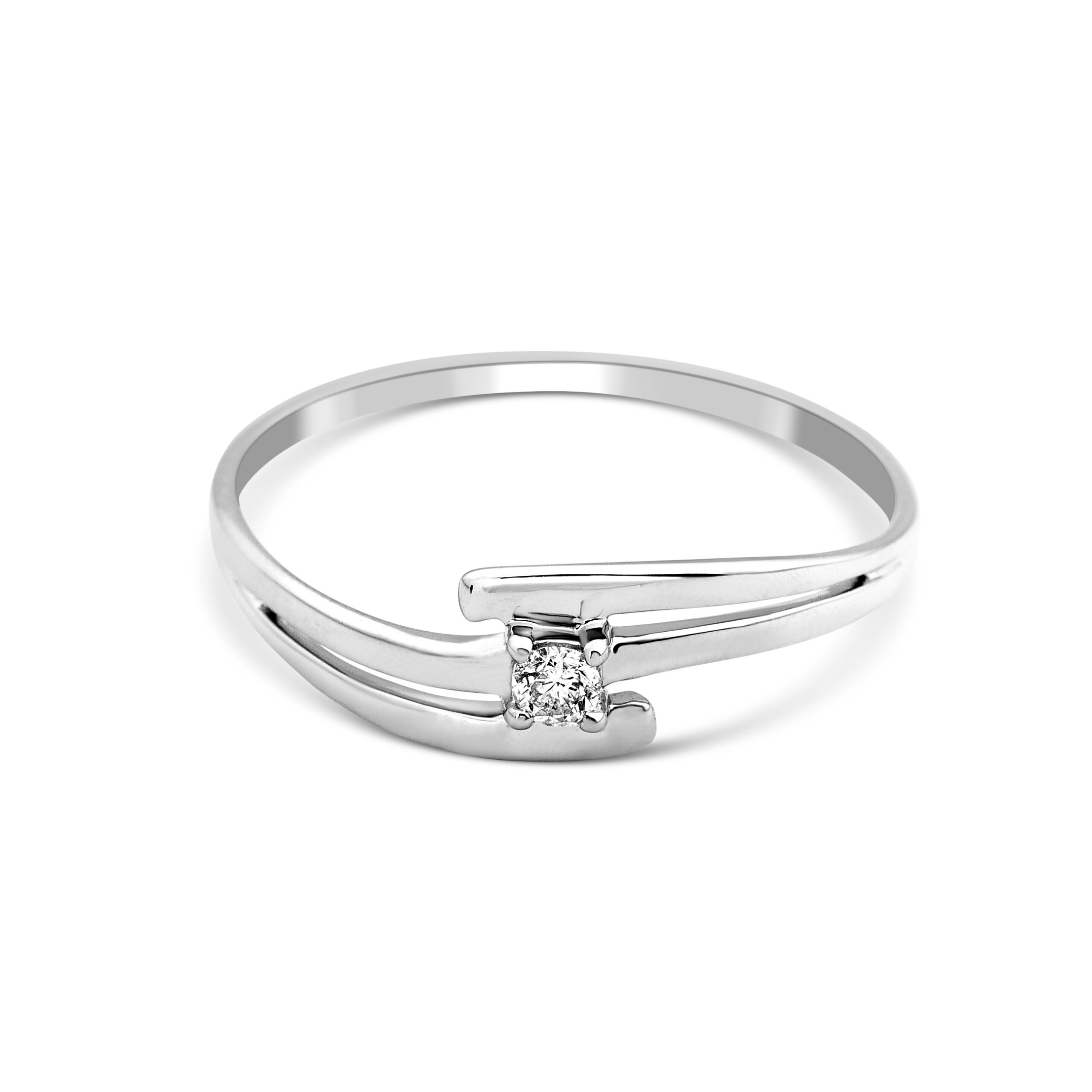 Miore Ring anello oro bianco 9kt 375
