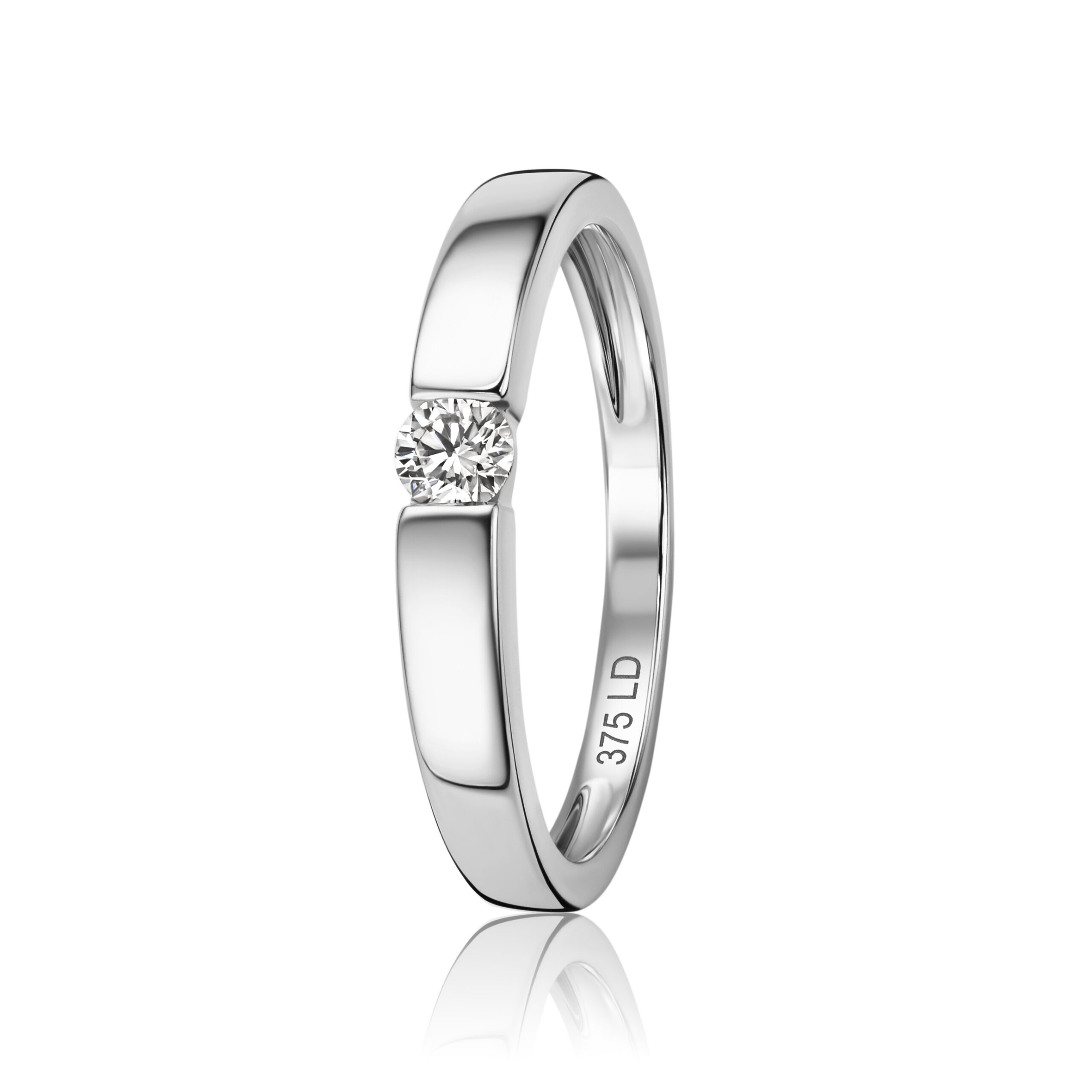 Miore Anello Oro Bianco 9KT 375