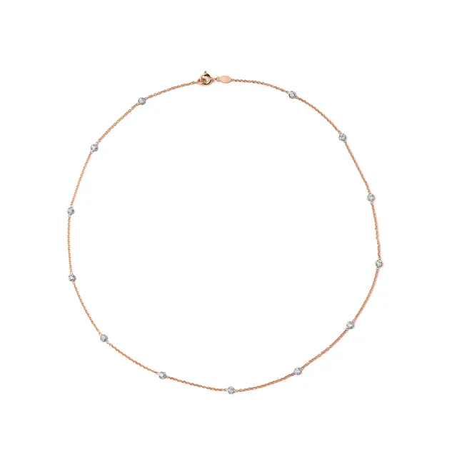Noi Gioielli Firenze 1873 Unico collana oro rosa diamanti 0,52 ct
