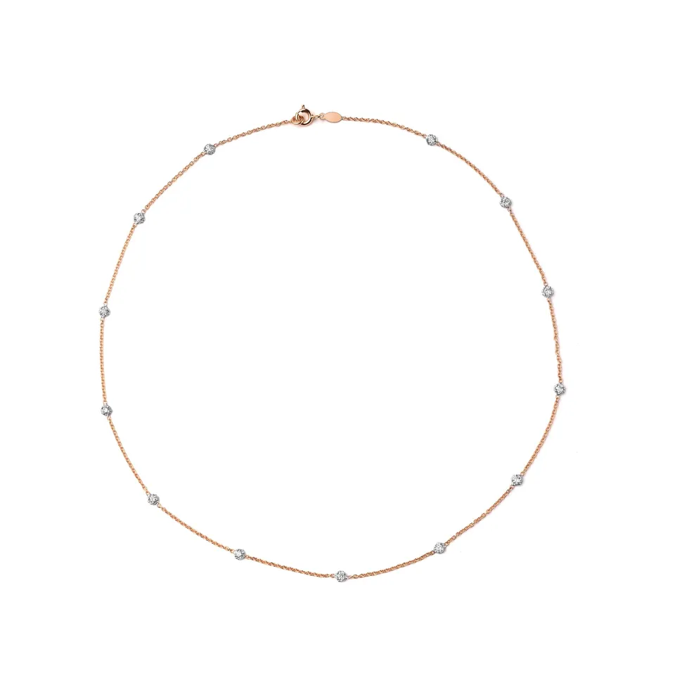 Noi Gioielli Firenze 1873 Unico collana oro rosa diamanti 0,52 ct