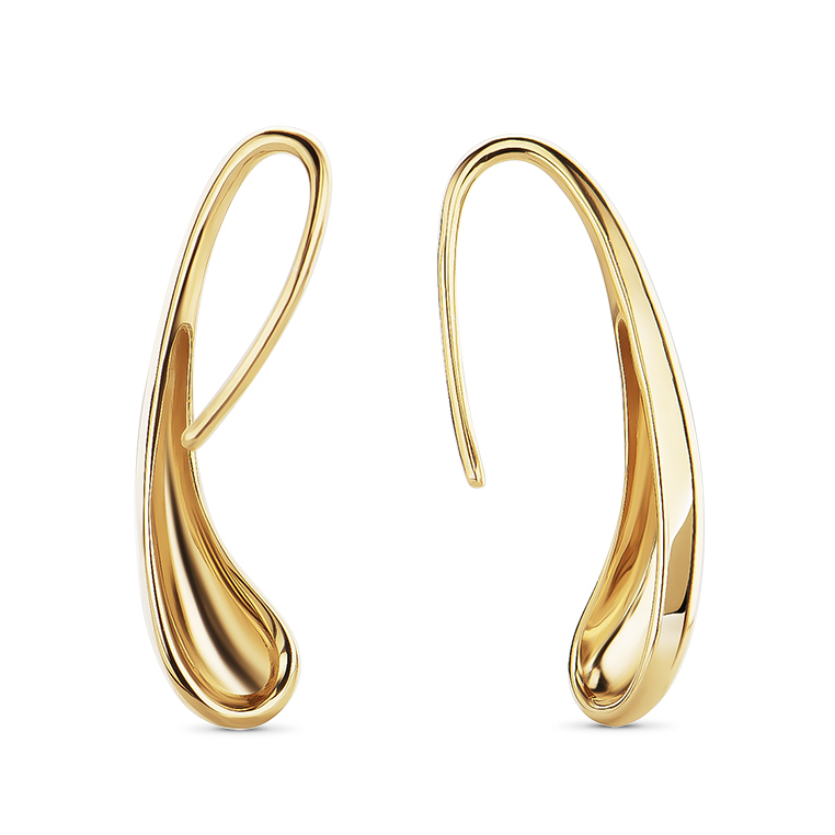 MIORE orecchini argento 925 placcato oro giallo