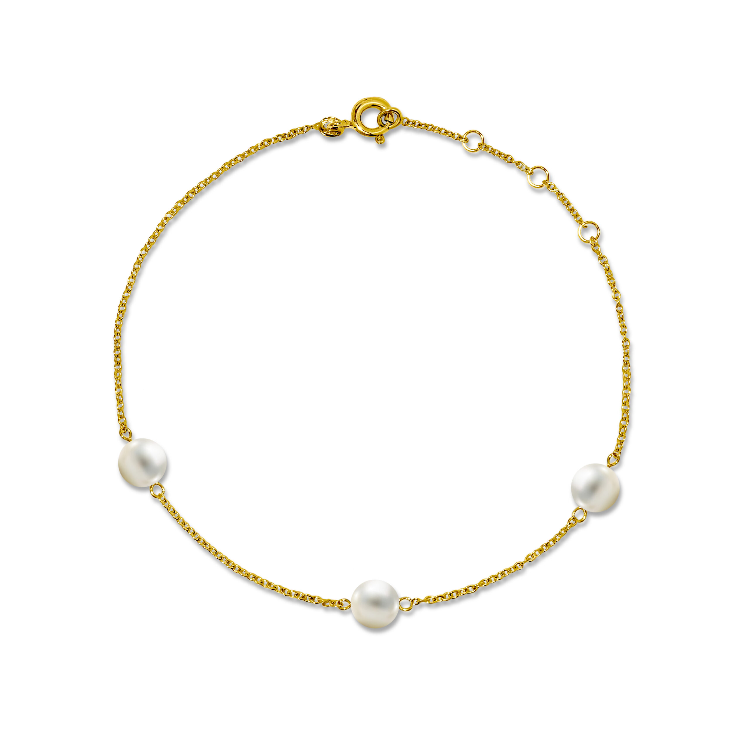 MIORE bracciale oro giallo 14kt perla coltivata