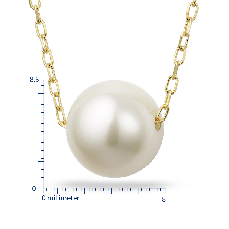 Miore Necklace Collana Oro Giallo 14KT Perla Acqua Dolce