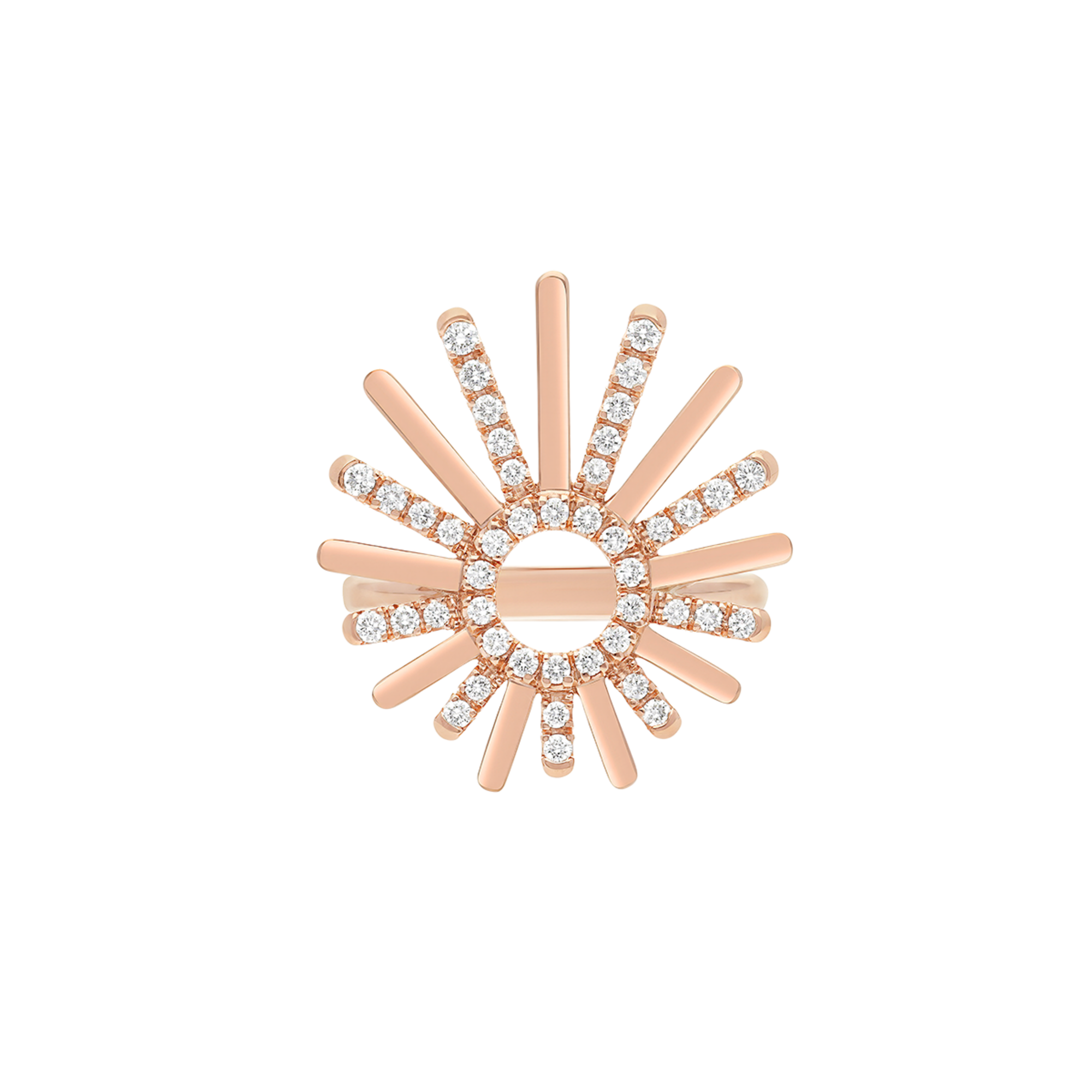 Korloff Divine Fougue JL-JDFR04-PG/D anello oro rosa diamanti