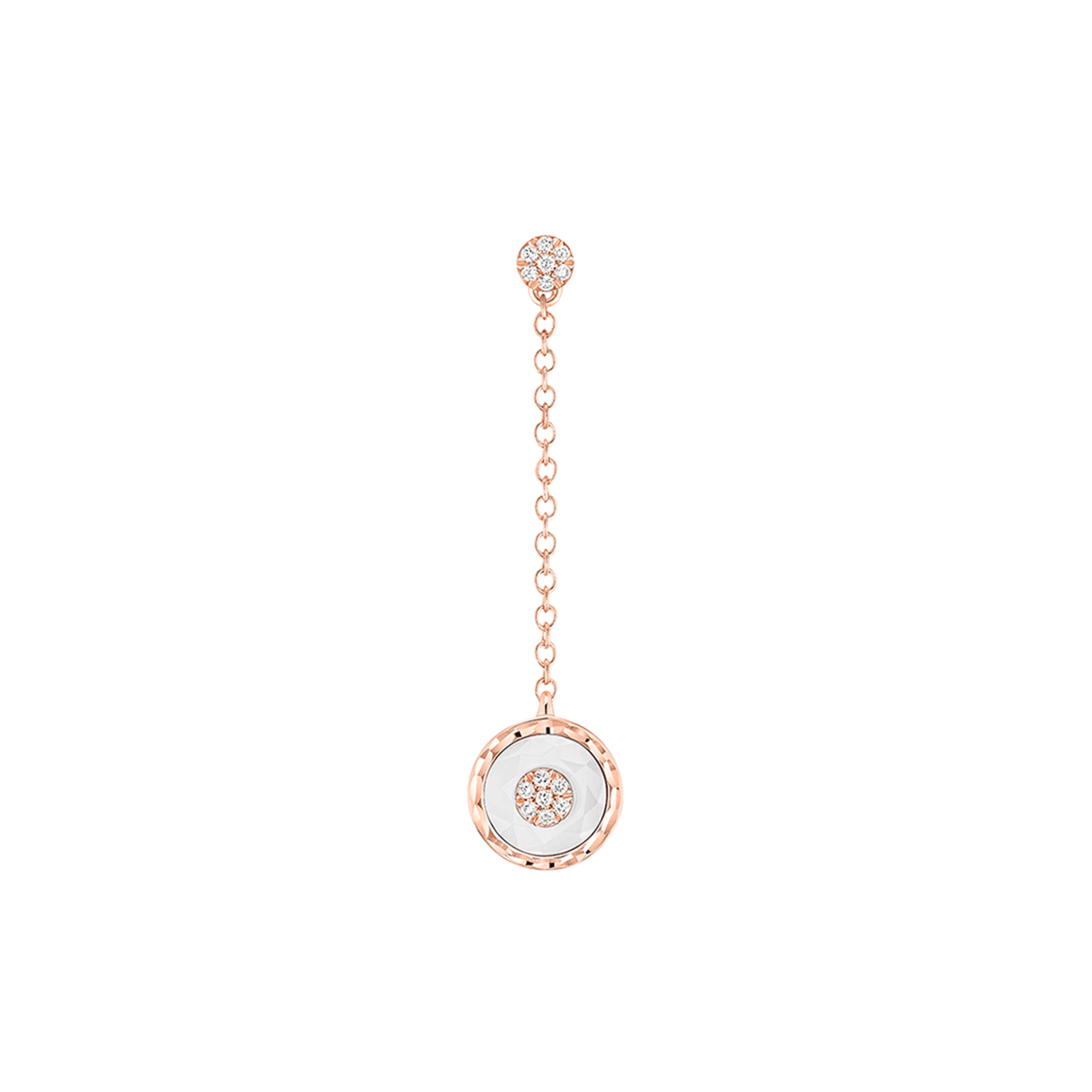 Korloff Je Play JL-JJPE06-PG orecchino oro rosa diamanti madreperla