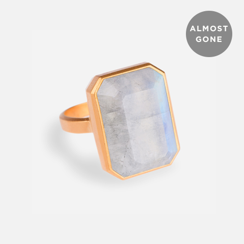 Ringly Luxe Daydream anello smart 6 rainbow moonstone
