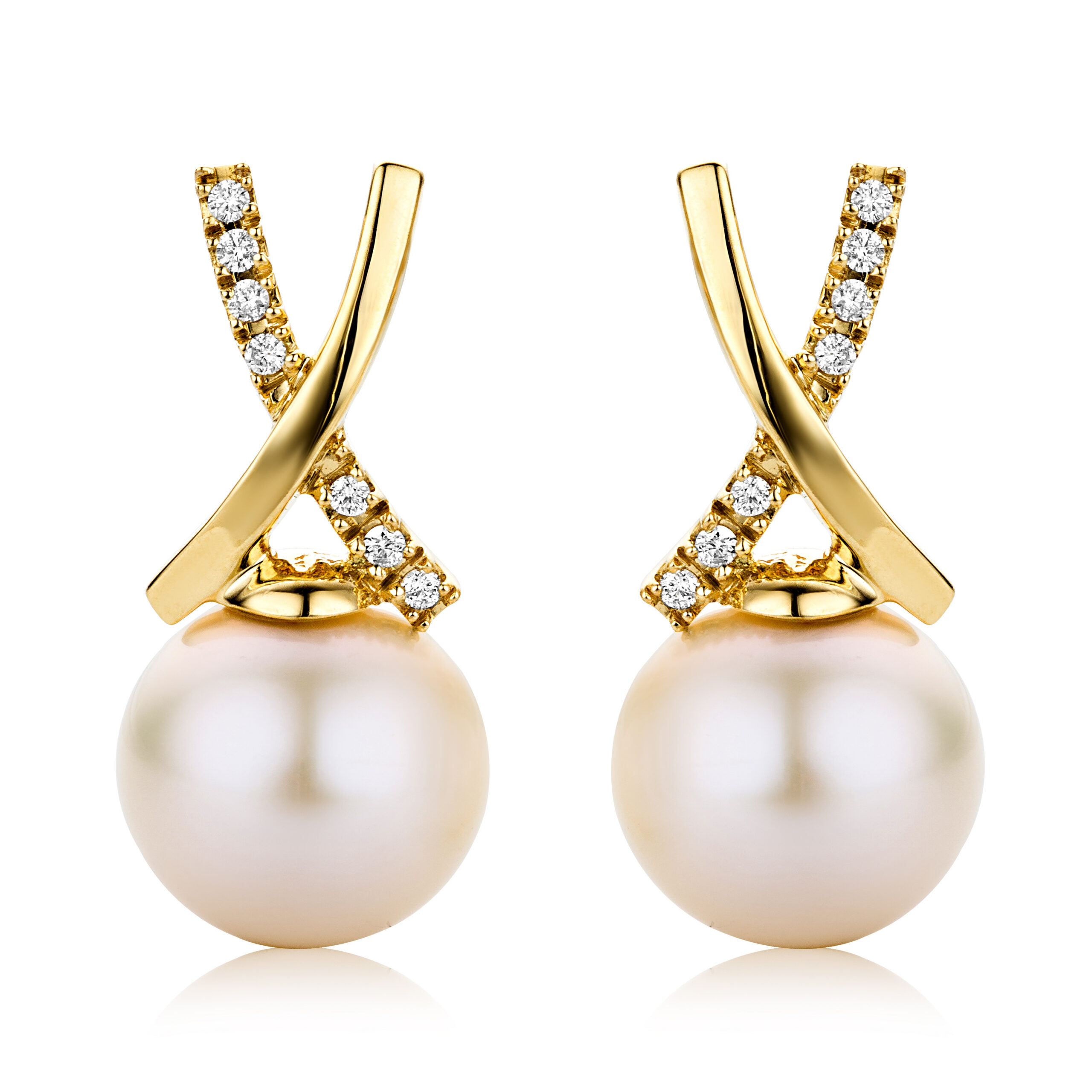MIORE Orecchini oro giallo 18kt perla coltivata
