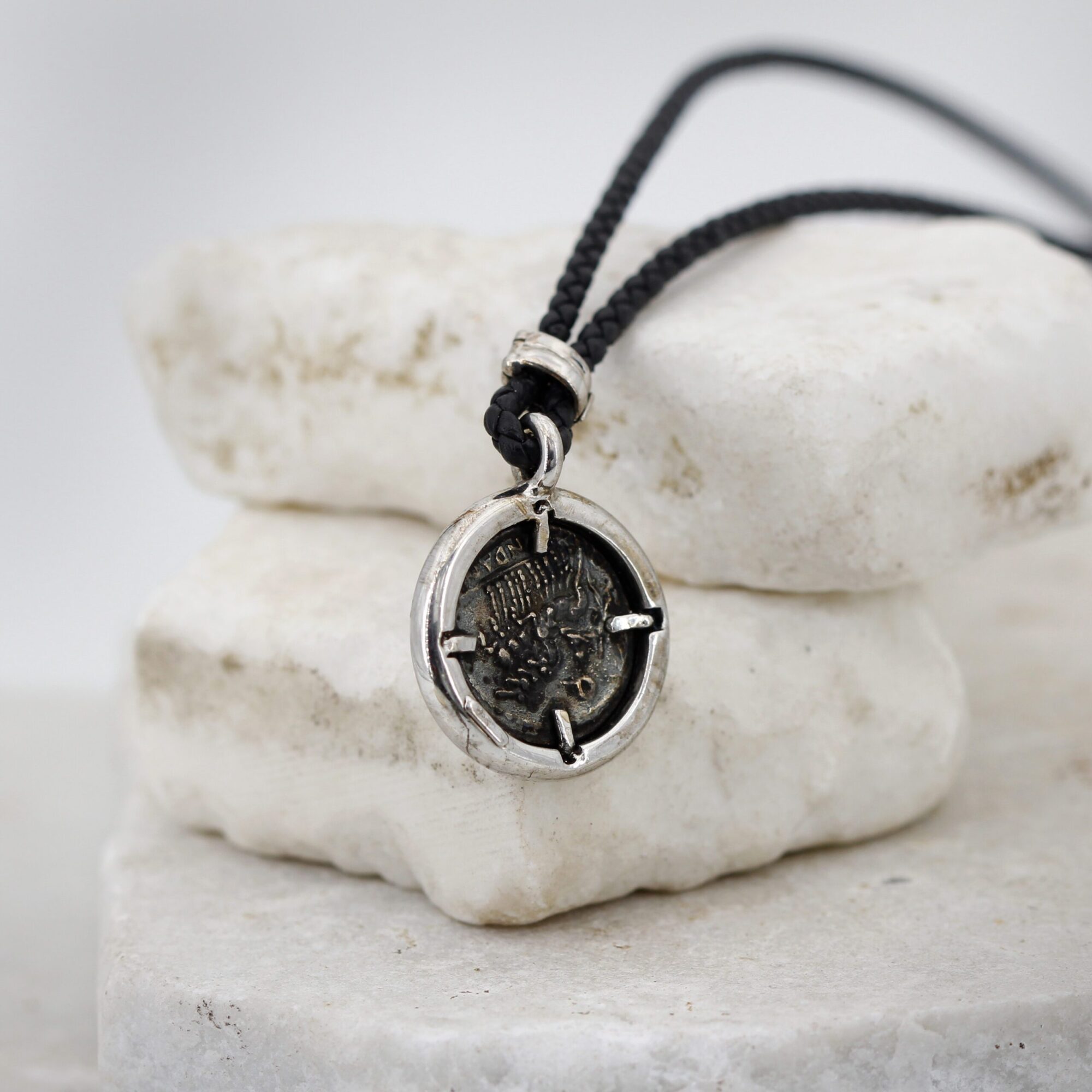 Anna Gioielli Monete Romane Pendente argento moneta bronzo