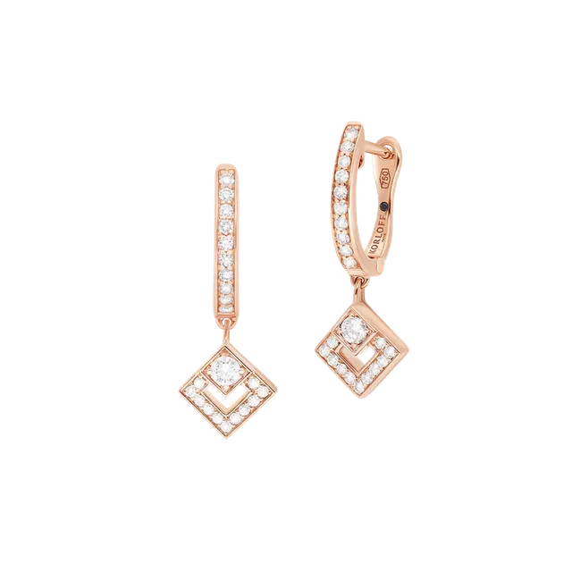 Korloff Éclat JL-JEE06-PG/D orecchini oro rosa diamanti