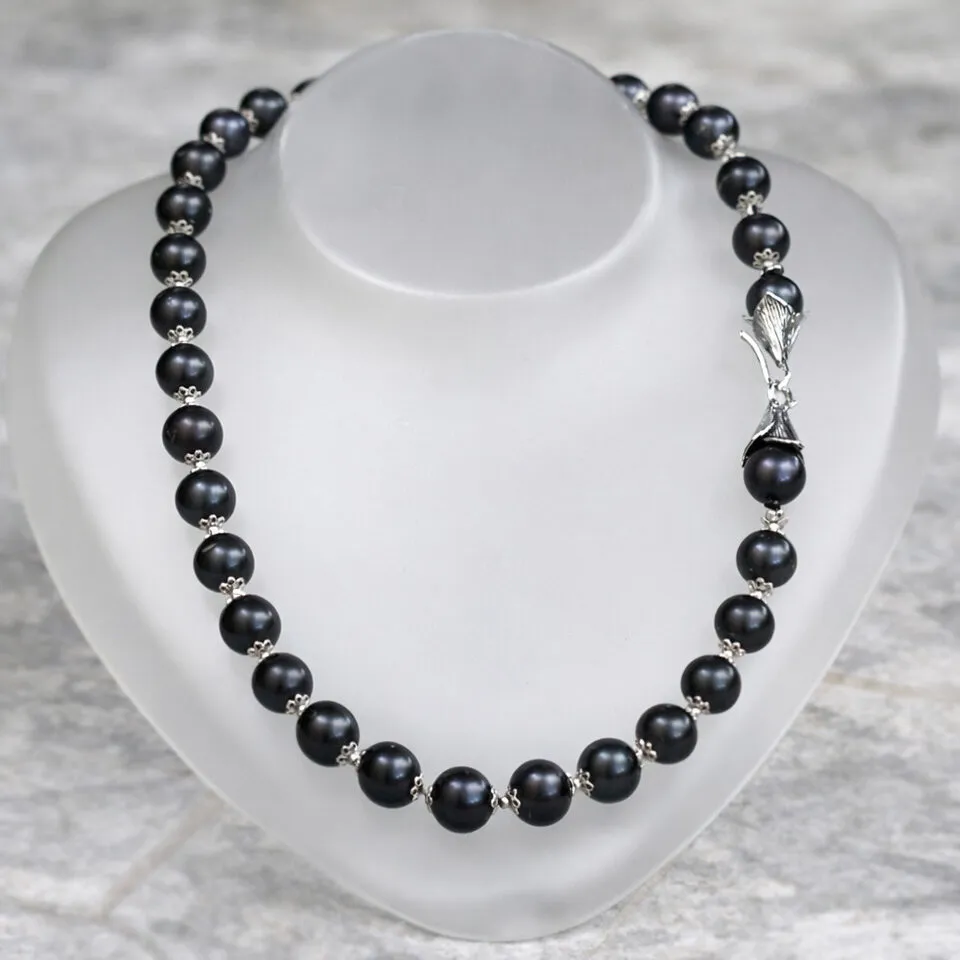 Anna Gioielli Collane Collana Perle Tahiti Grigie Argento 51 cm