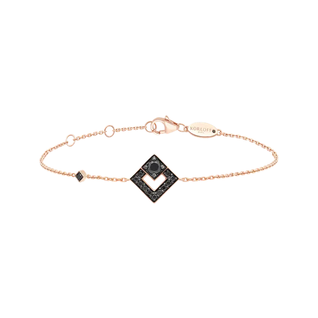 Korloff Eclat JL-JEB01-PG/BD bracciale oro rosa diamanti neri