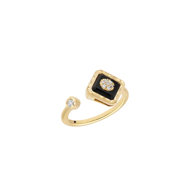 Korloff Je Play JL-JJPR03-YG Anello oro giallo onice