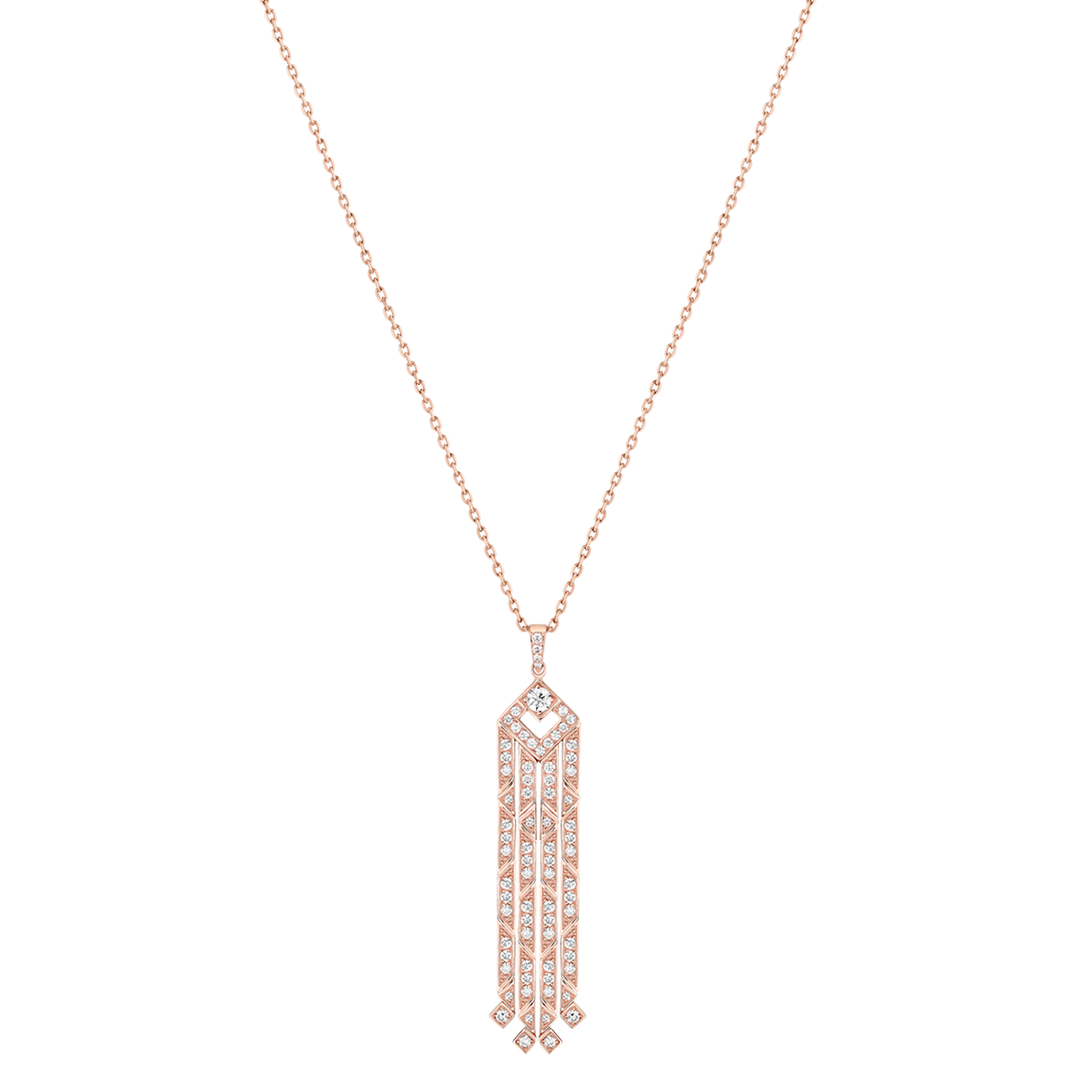 Korloff Éclat JEP04 collana oro rosa diamanti pendente
