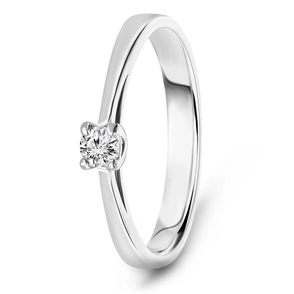 Miore Anello in Oro Bianco 14Kt 585