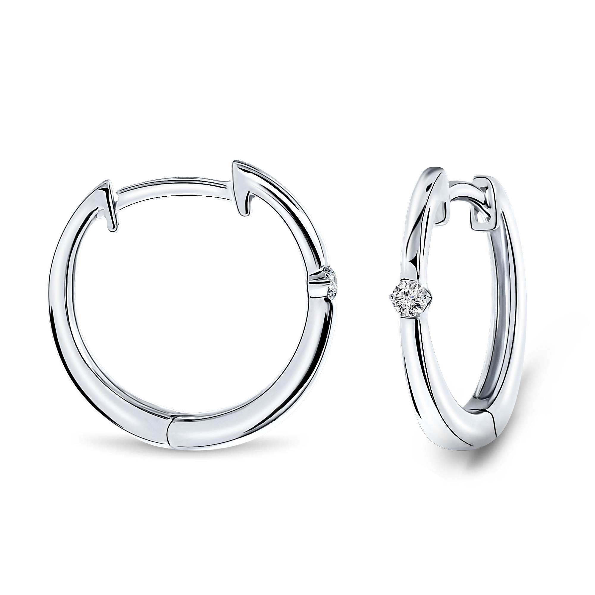 Miore Earrings orecchini oro bianco 9kt classici