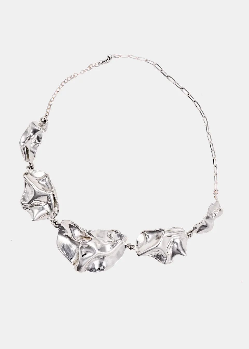 Voodoo Jewels Bold Shapes Huacas Necklace choker argentato