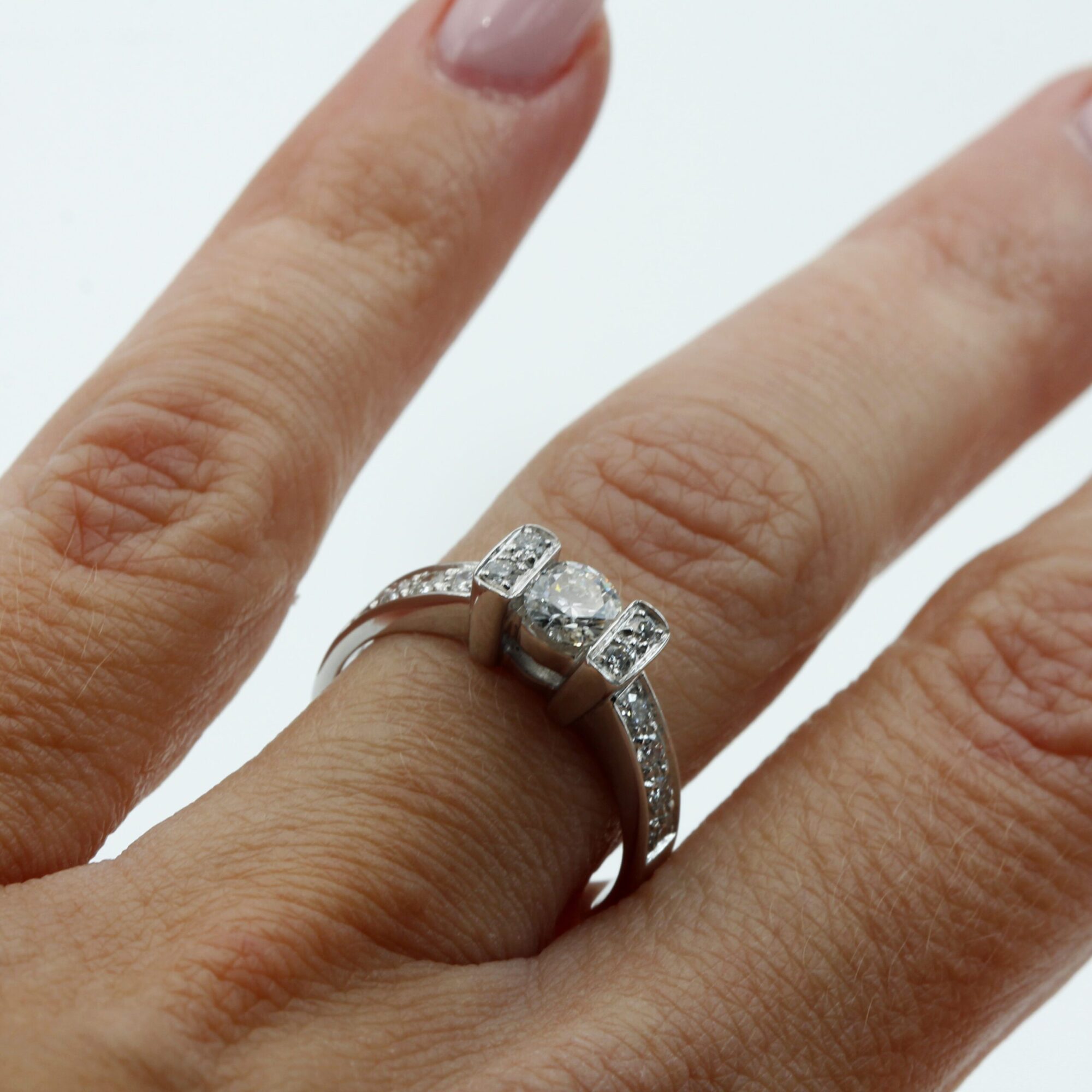 Anna Gioielli Classici Traversine Oro Bianco Diamanti 0,71 ct