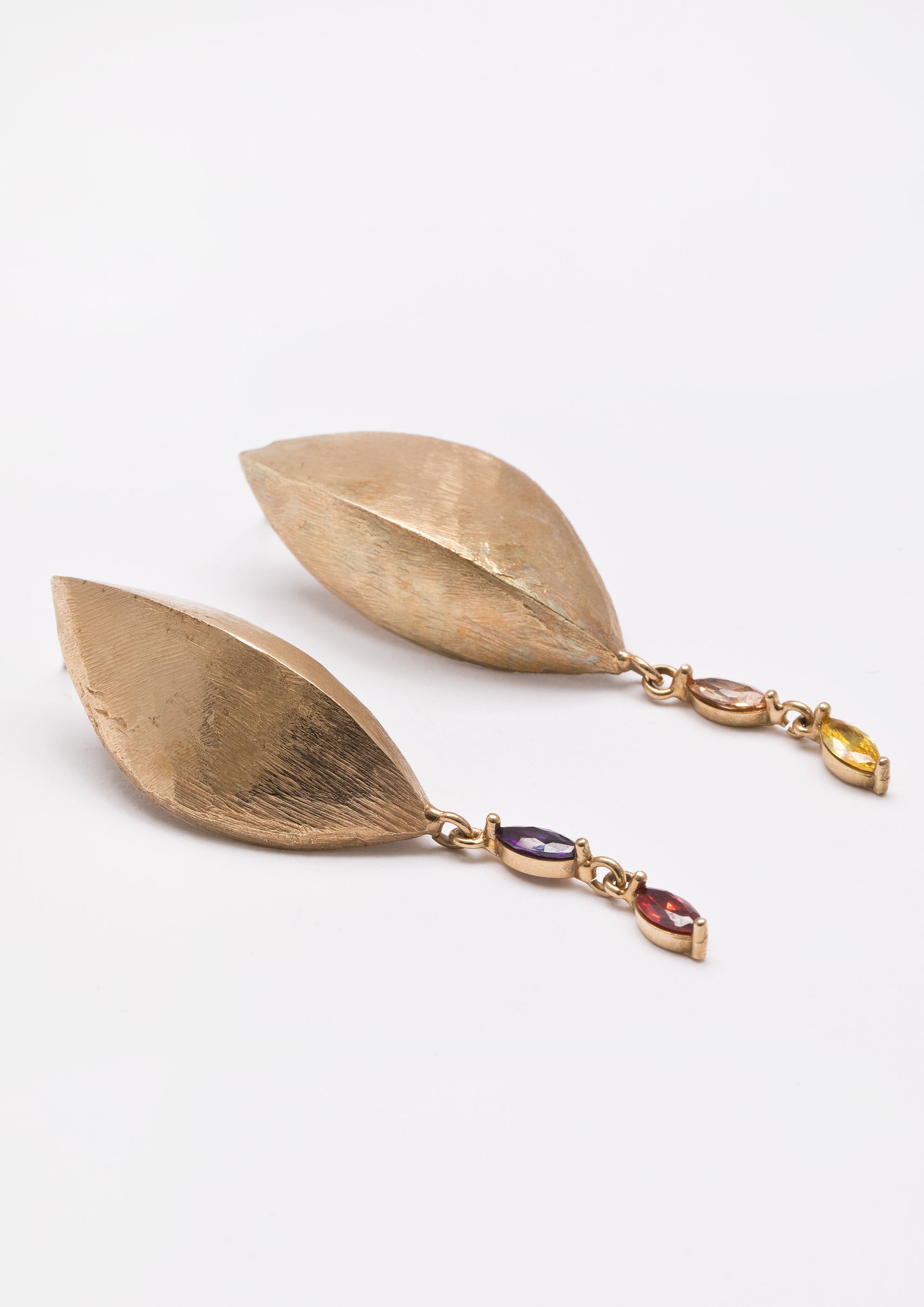 Voodoo Jewels Bold Shapes Evan orecchini bronzo giallo pietre