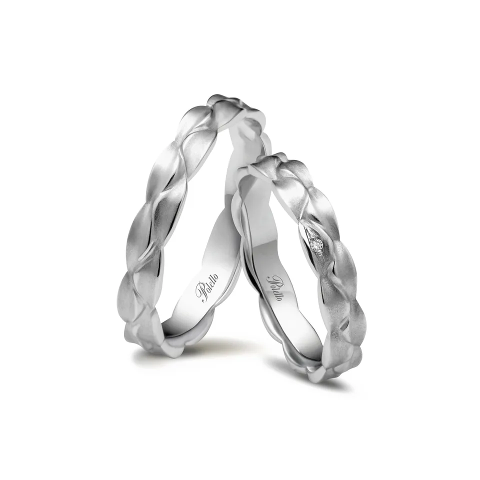 Polello Si Lo Voglio Fede oro bianco diamante