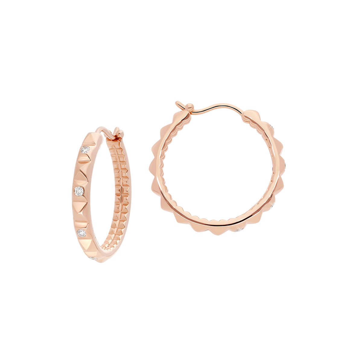 Korloff Korlove JKVE02 orecchini oro rosa diamanti cuore