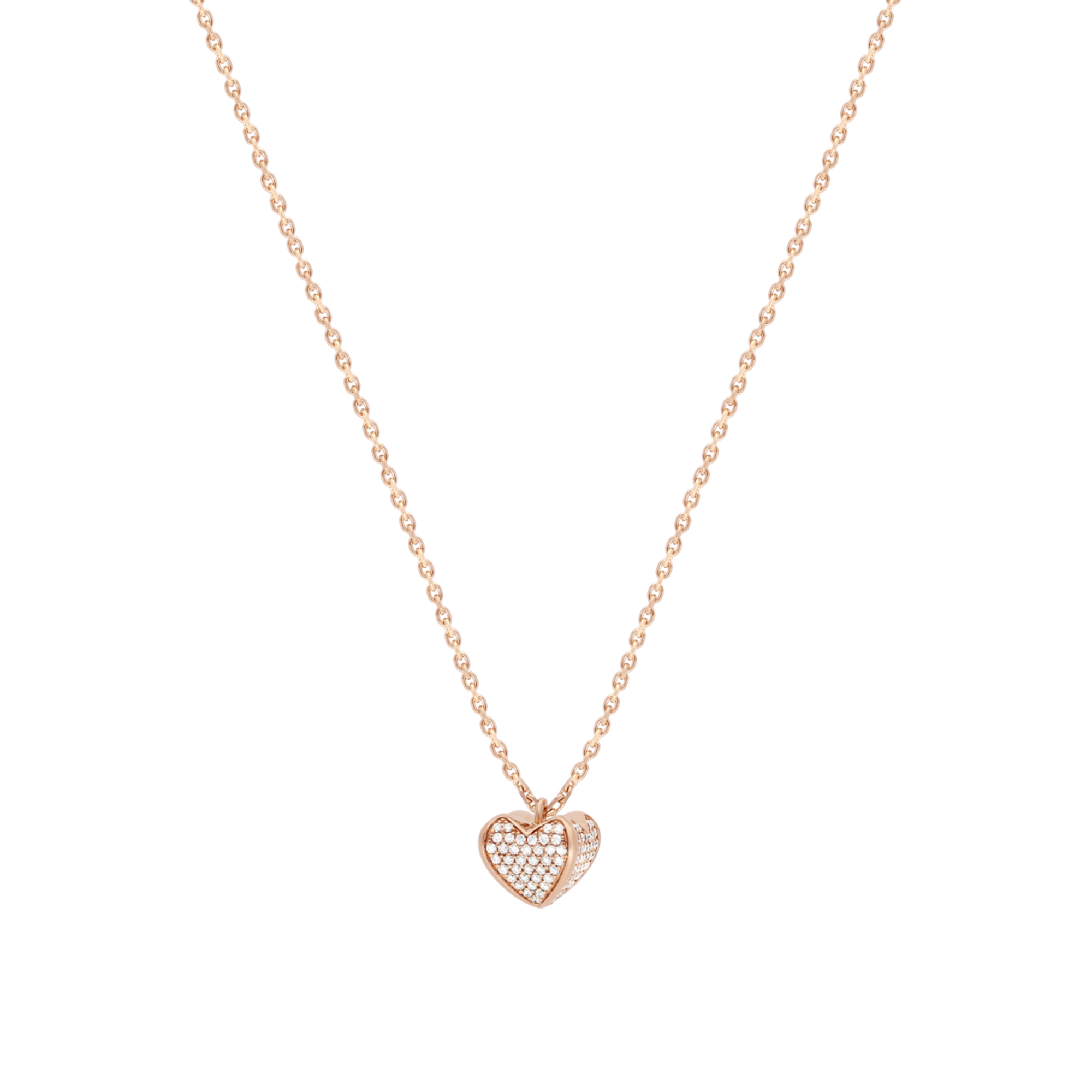 Korloff Korlove JKVP04 collana oro rosa diamanti cuore