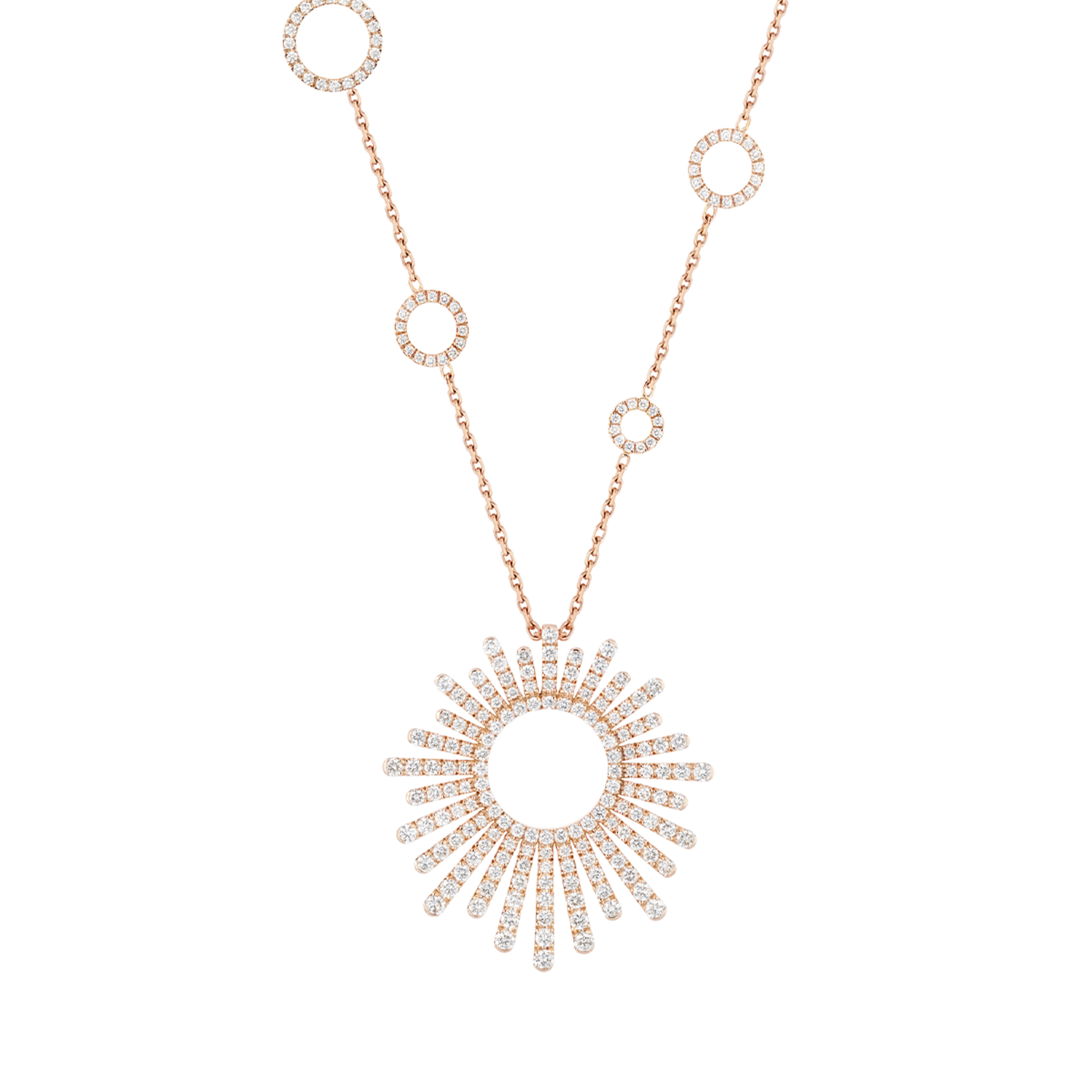 Korloff Divine Fougue JDFP03 sautoir oro rosa diamanti