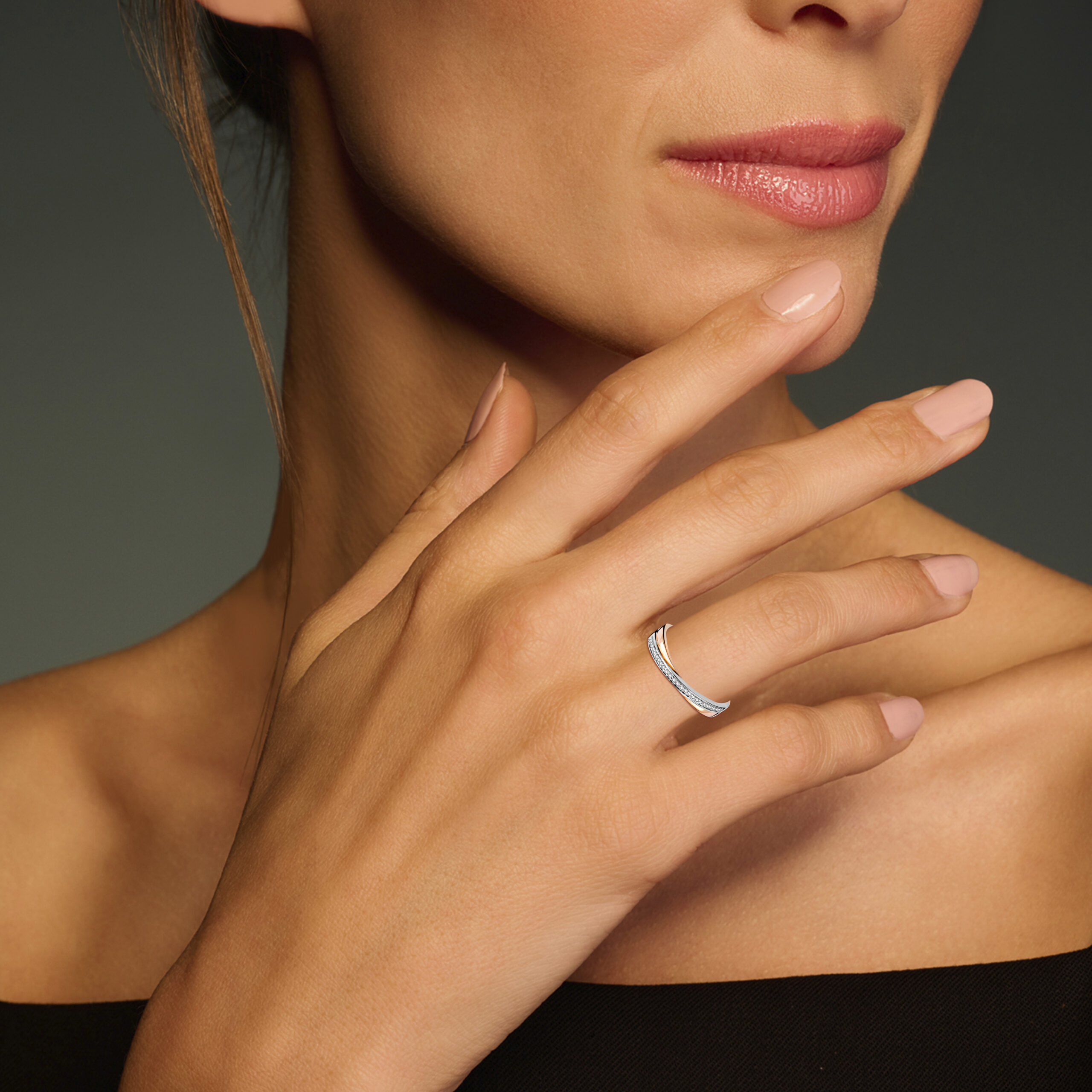 Miore Ring Anello Oro Rosa 9KT 375