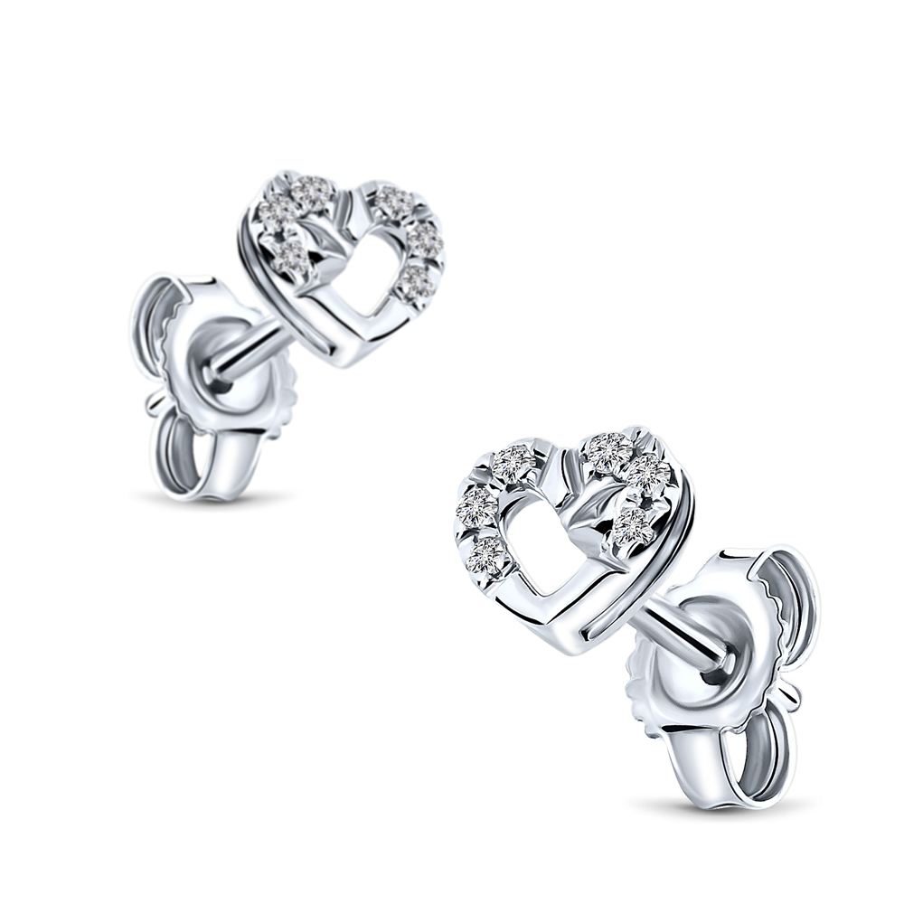 Miore Earrings Orecchini Oro Bianco 9Kt