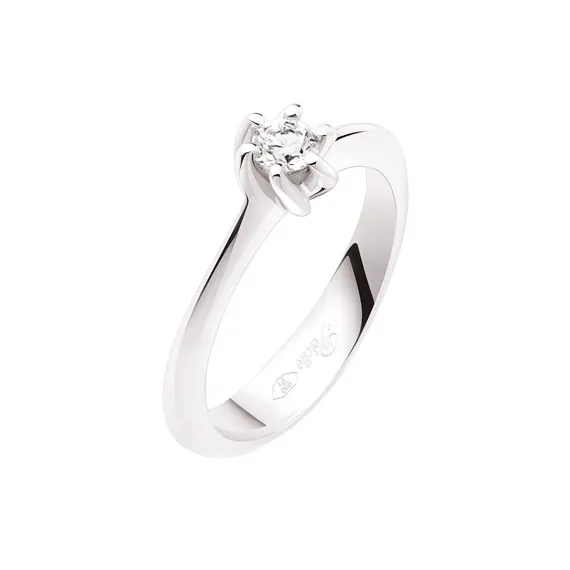 Polello Sì, Lo Voglio Solitario in Platino anello diamante